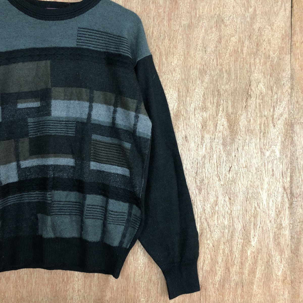 Homespun Knitwear × Japanese Brand Anack Black Shag Shaggy Knitwear #6048 Size US M / EU 48-50 / 2 - 5 Thumbnail