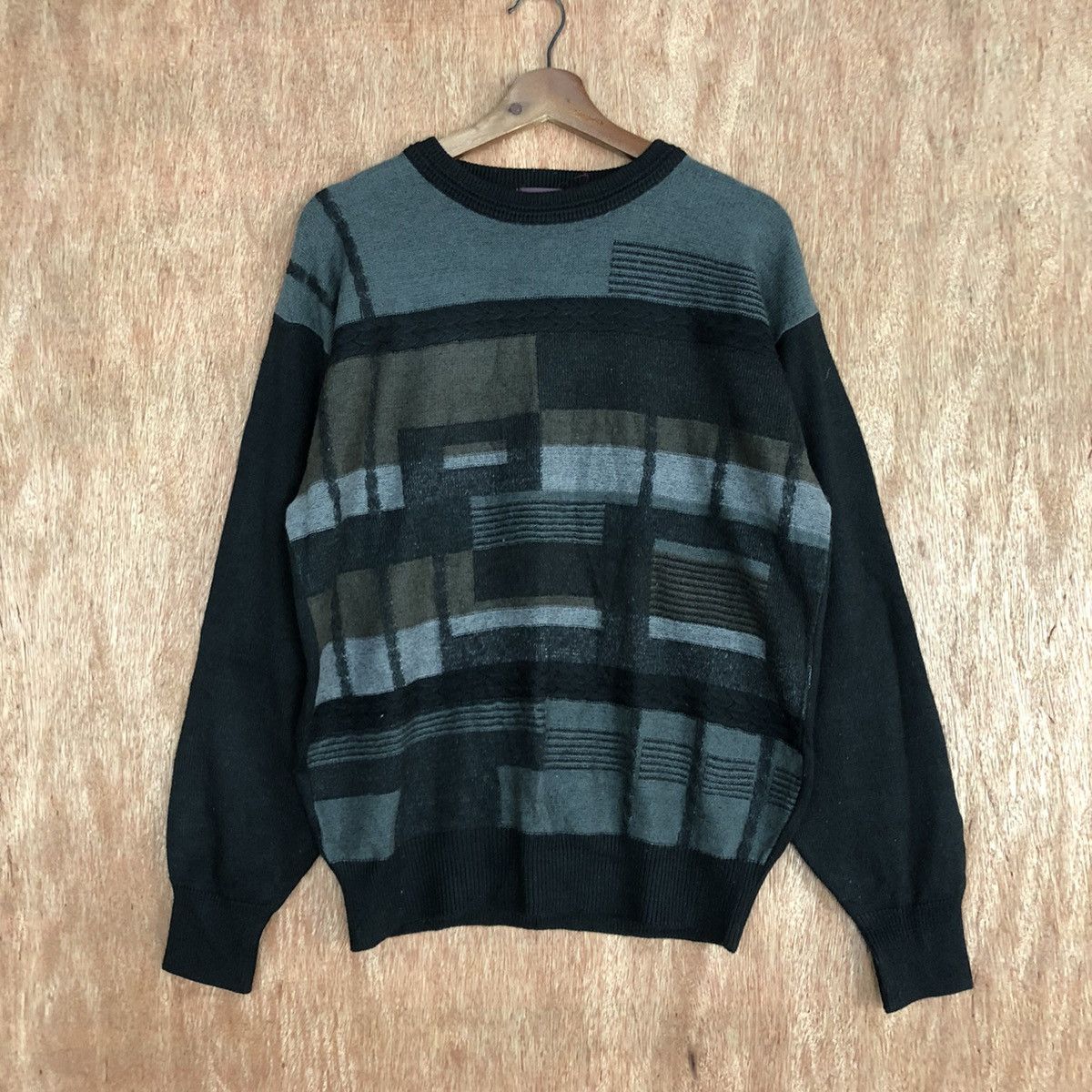 Homespun Knitwear × Japanese Brand Anack Black Shag Shaggy Knitwear #6048 Size US M / EU 48-50 / 2 - 3 Thumbnail