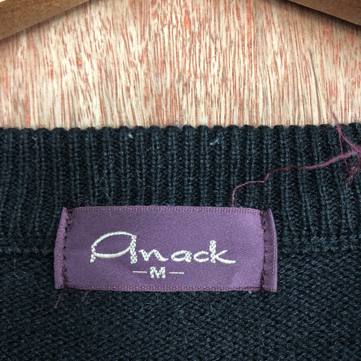 Homespun Knitwear × Japanese Brand Anack Black Shag Shaggy Knitwear #6048 Size US M / EU 48-50 / 2 - 9 Thumbnail