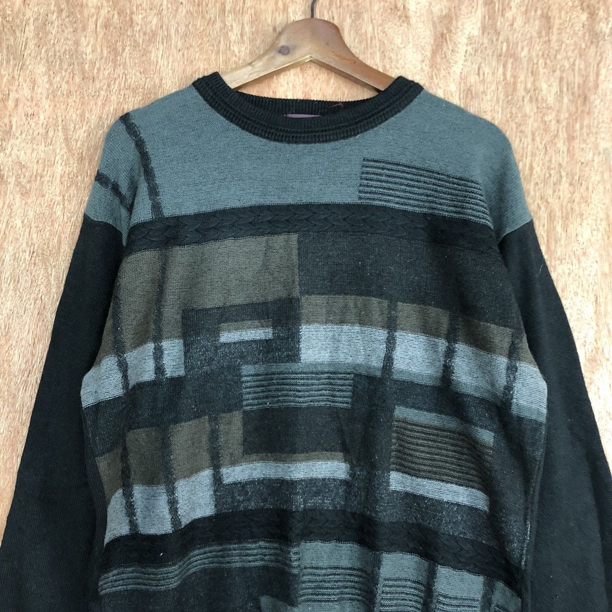 Homespun Knitwear × Japanese Brand Anack Black Shag Shaggy Knitwear #6048 Size US M / EU 48-50 / 2 - 8 Thumbnail