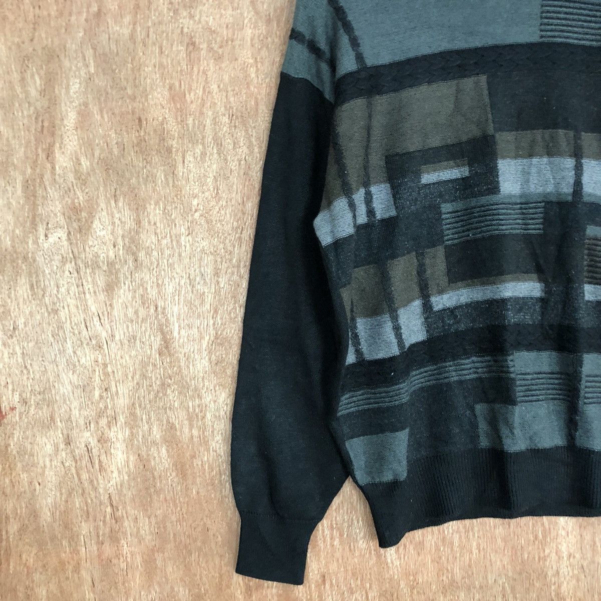Homespun Knitwear × Japanese Brand Anack Black Shag Shaggy Knitwear #6048 Size US M / EU 48-50 / 2 - 7 Thumbnail