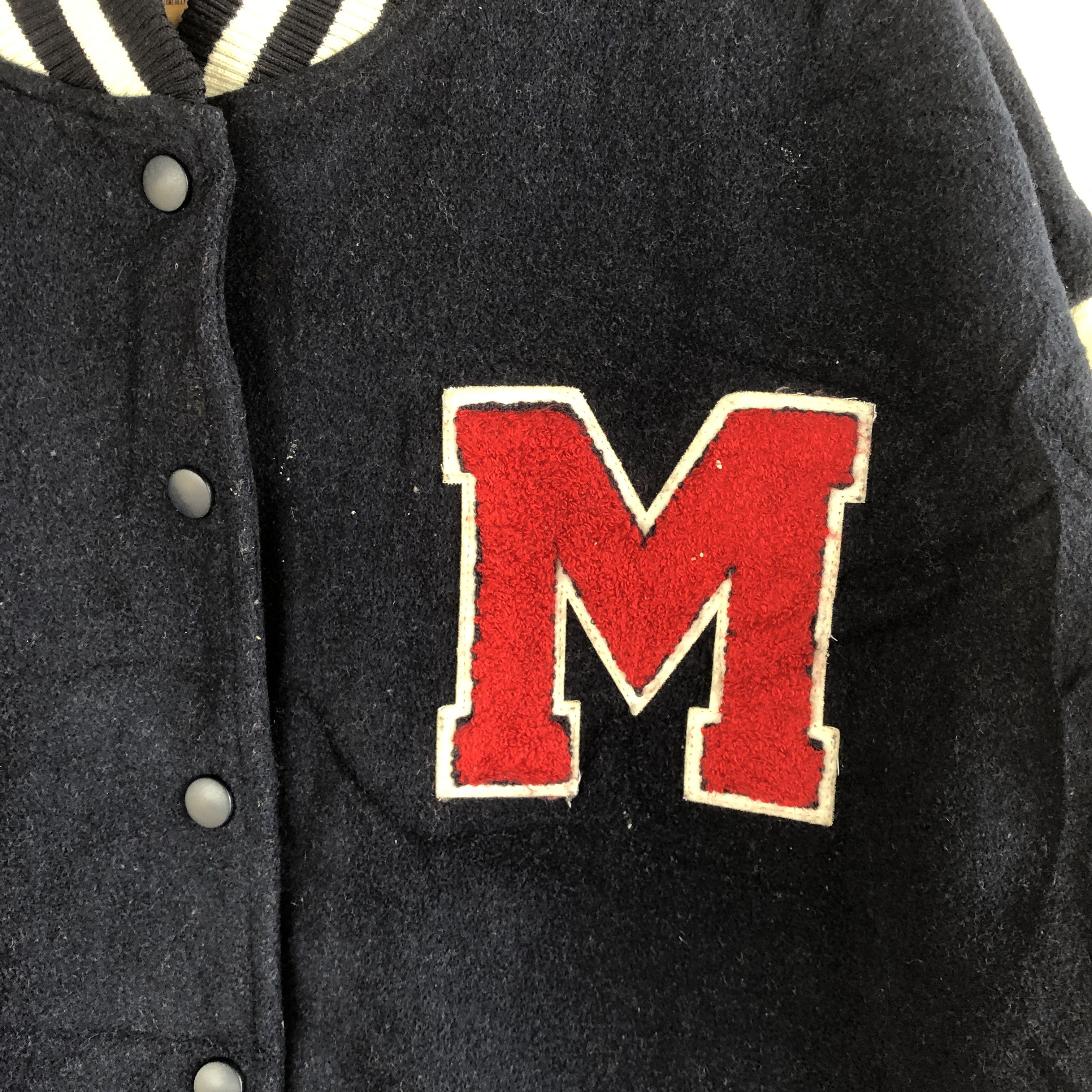 Japanese Brand × Vintage Japanese Varsity Jackets Japanese M Letterman Wool Jacket Size US M / EU 48-50 / 2 - 6 Thumbnail