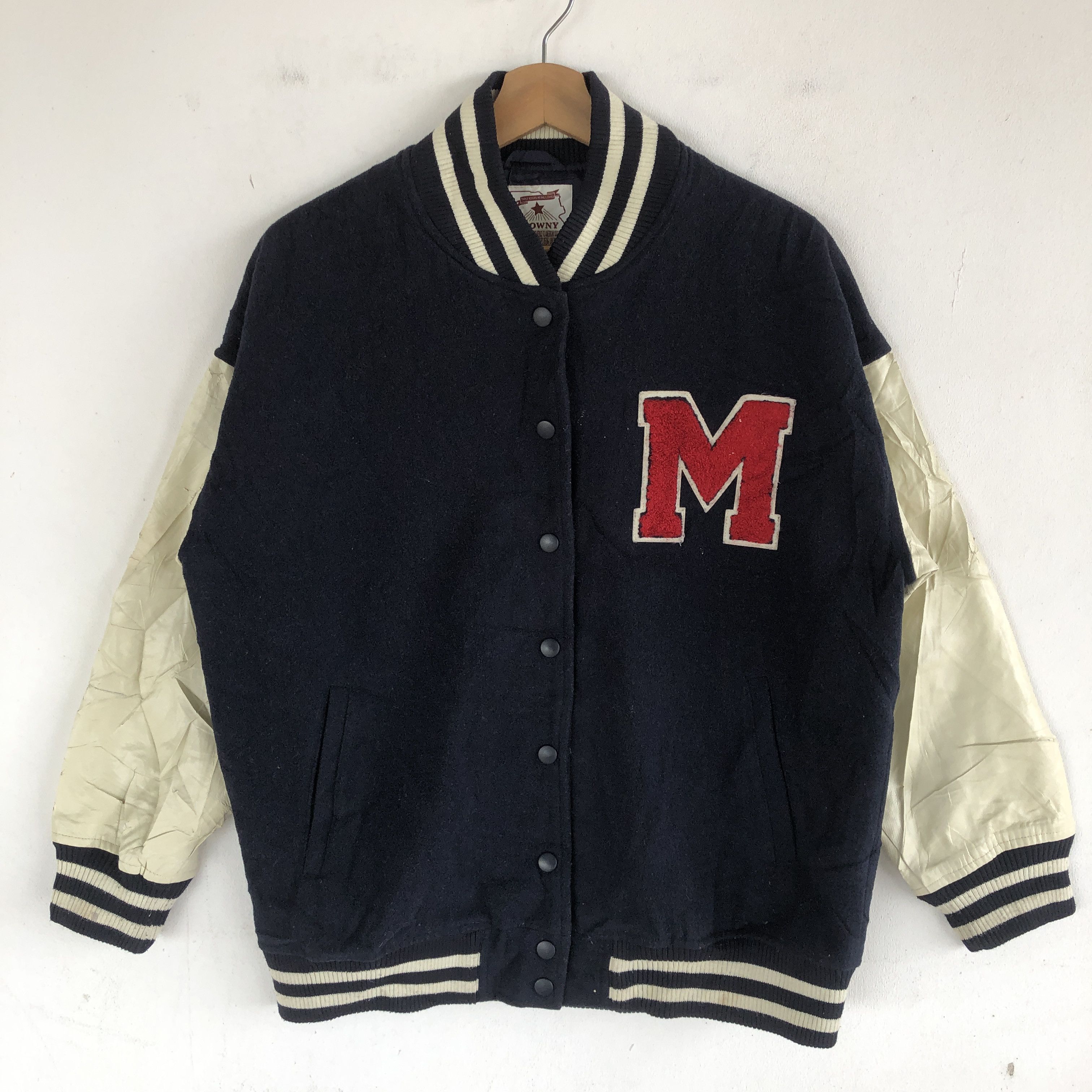 Japanese Brand × Vintage Japanese Varsity Jackets Japanese M Letterman Wool Jacket Size US M / EU 48-50 / 2 - 4 Thumbnail