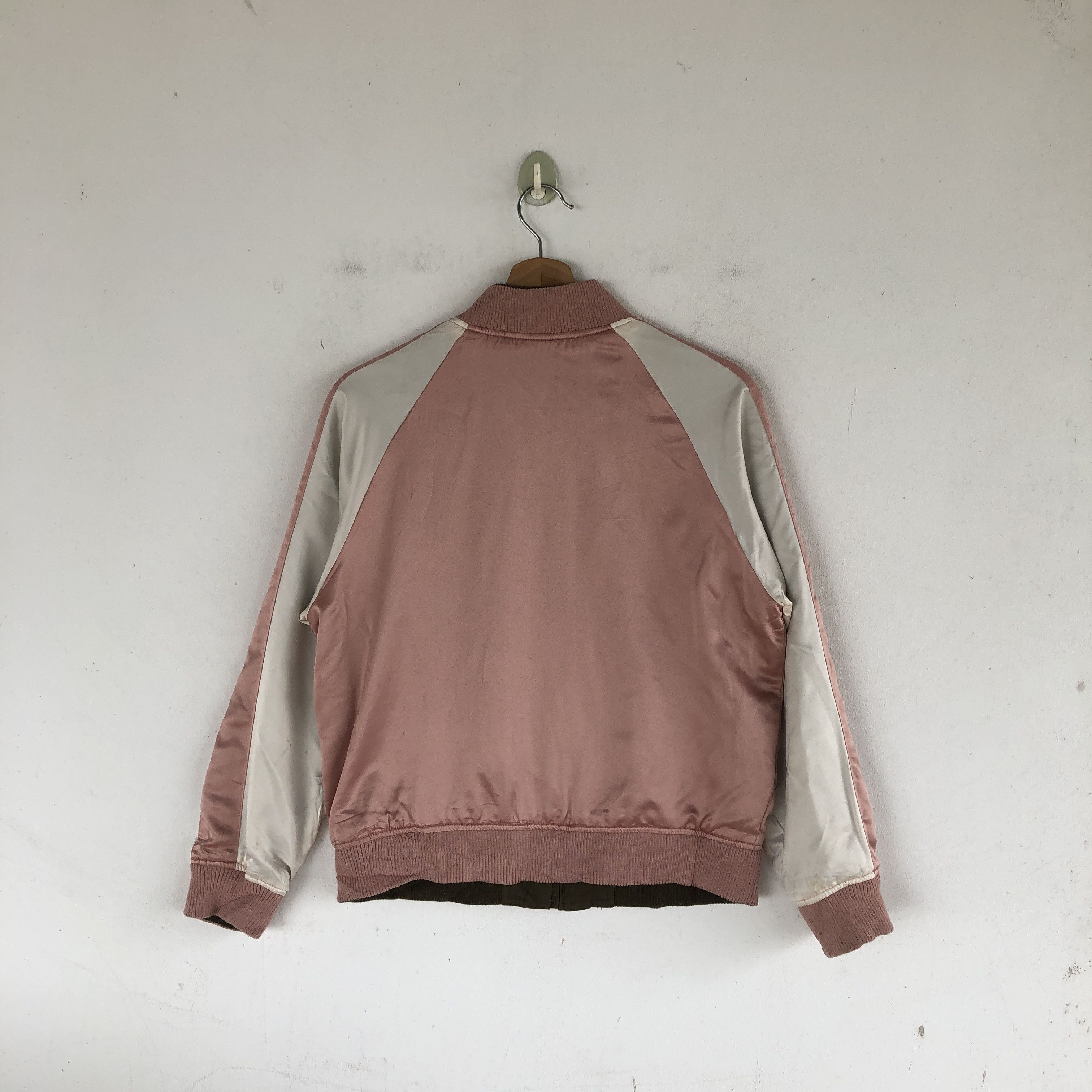 Japanese Brand RARE Vintage Sakura Baseball Reversible Sukajan SILK Jackets Size US XS / EU 42 / 0 - 3 Thumbnail