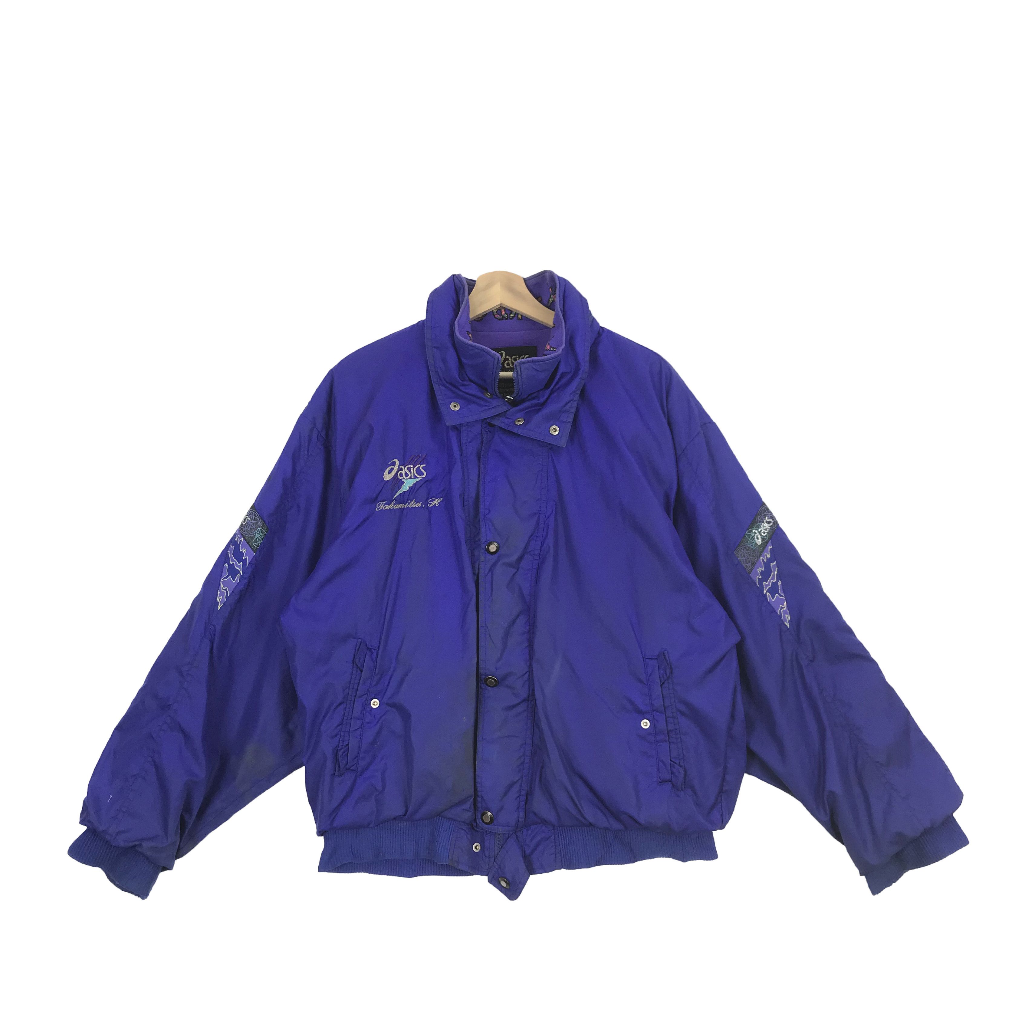 Asics × Vintage Vintage Asics Hoodie Jacket Windbreaker Bomber Jacket Size US XL / EU 56 / 4 - 1 Thumbnail