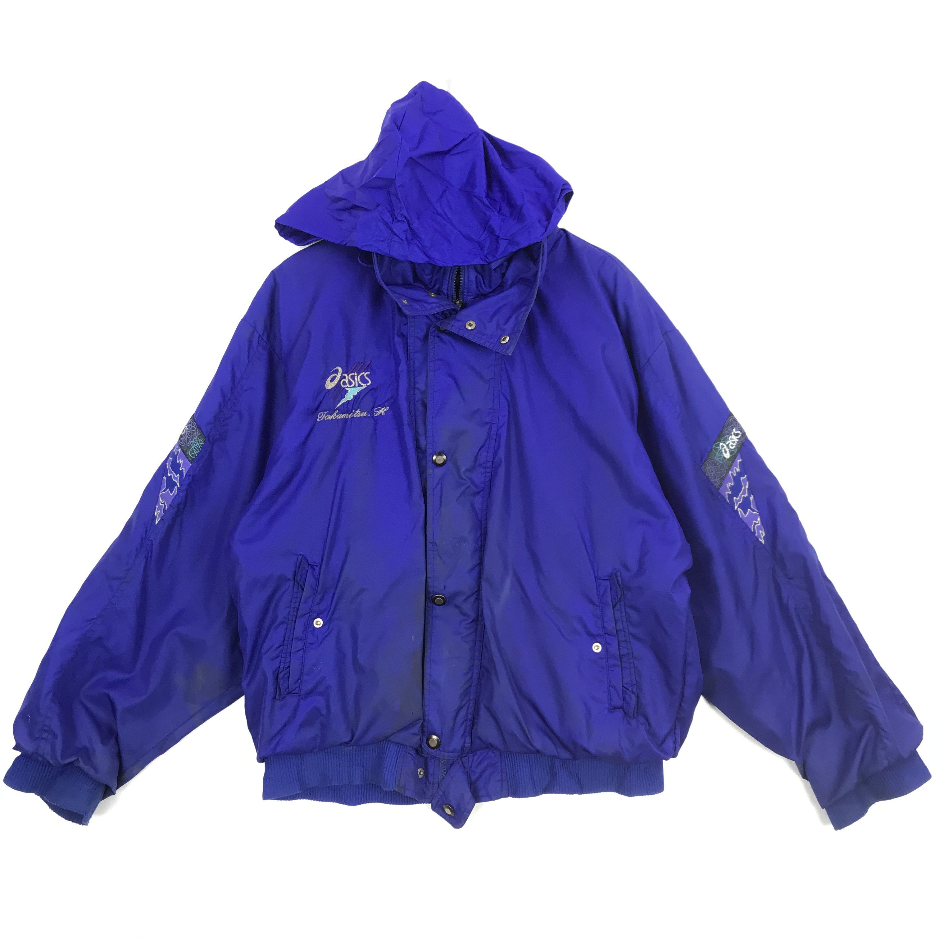 Asics × Vintage Vintage Asics Hoodie Jacket Windbreaker Bomber Jacket Size US XL / EU 56 / 4 - 6 Thumbnail