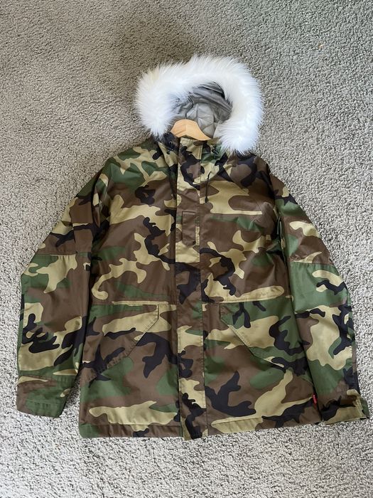 Supreme SUPREME Parka Military Taped Seam Woodland Camo Arabic Fur