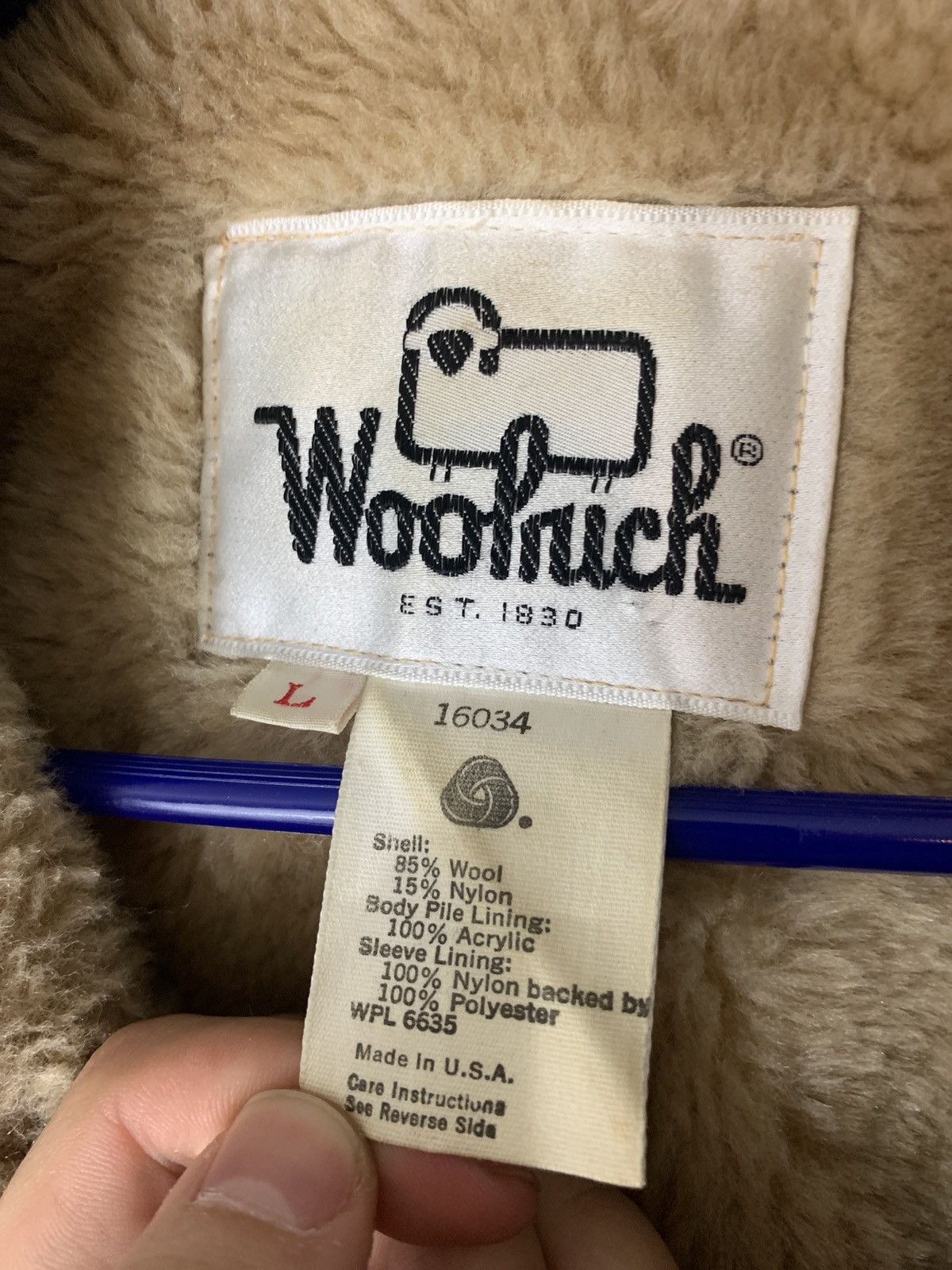 Rare Vintage 60’s Woolrich Fur Lined Wool Jacket