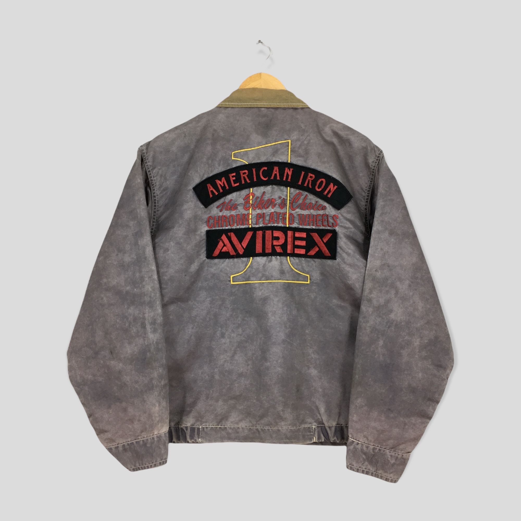 image of Vintage Avirex Usa Army Air Force Bomber Jacket Small in Grey, Men's