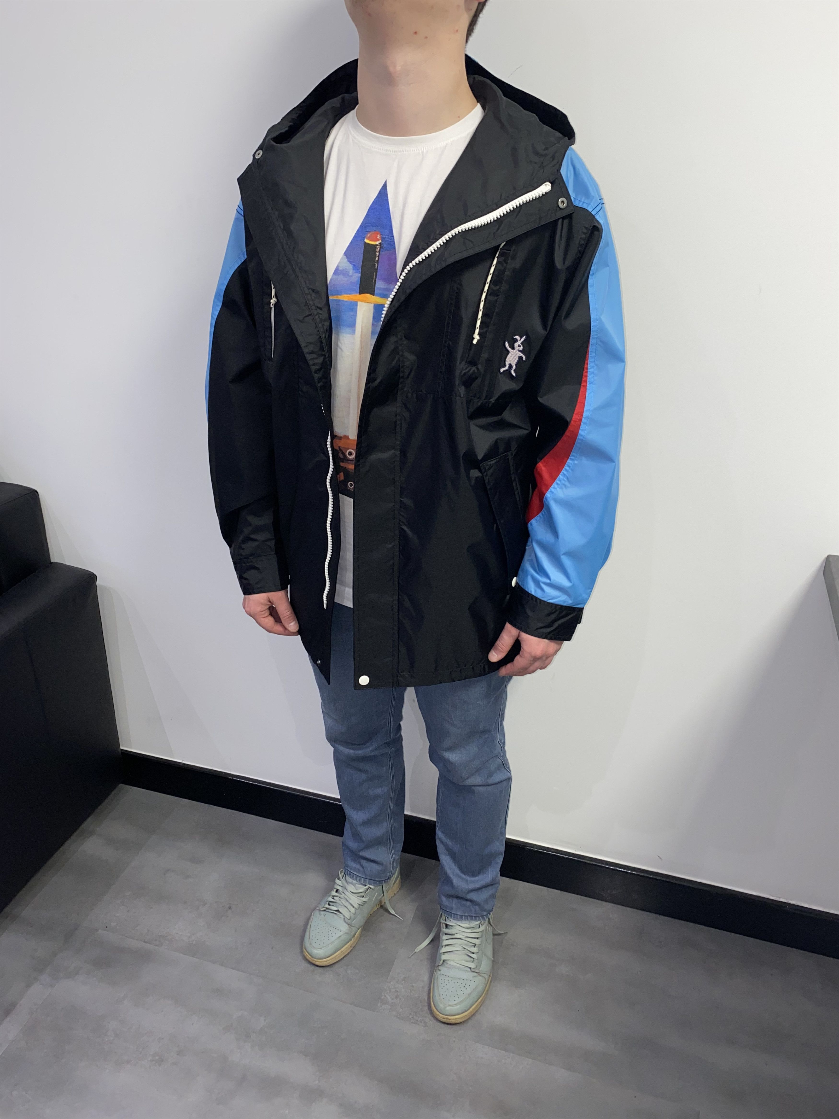 image of Avant Garde x Marni Dswt! Ss19 Marni Dance Bunny Technical Parka in Black, Men's (Size XL)
