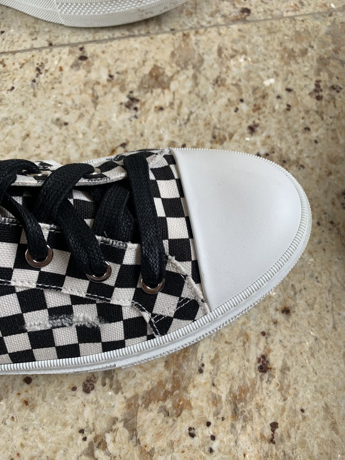 Amiri High Top Checker Pattern Sneakers Size US 11 / EU 44 - 6 Thumbnail