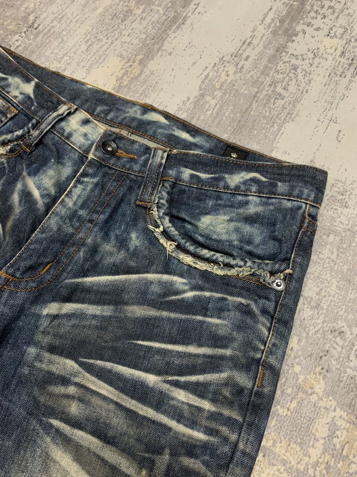 If Six Was Nine Semantic Design Seditionaries Acid Wash Jeans 34x33 Size US 34 / EU 50 - 3 Thumbnail