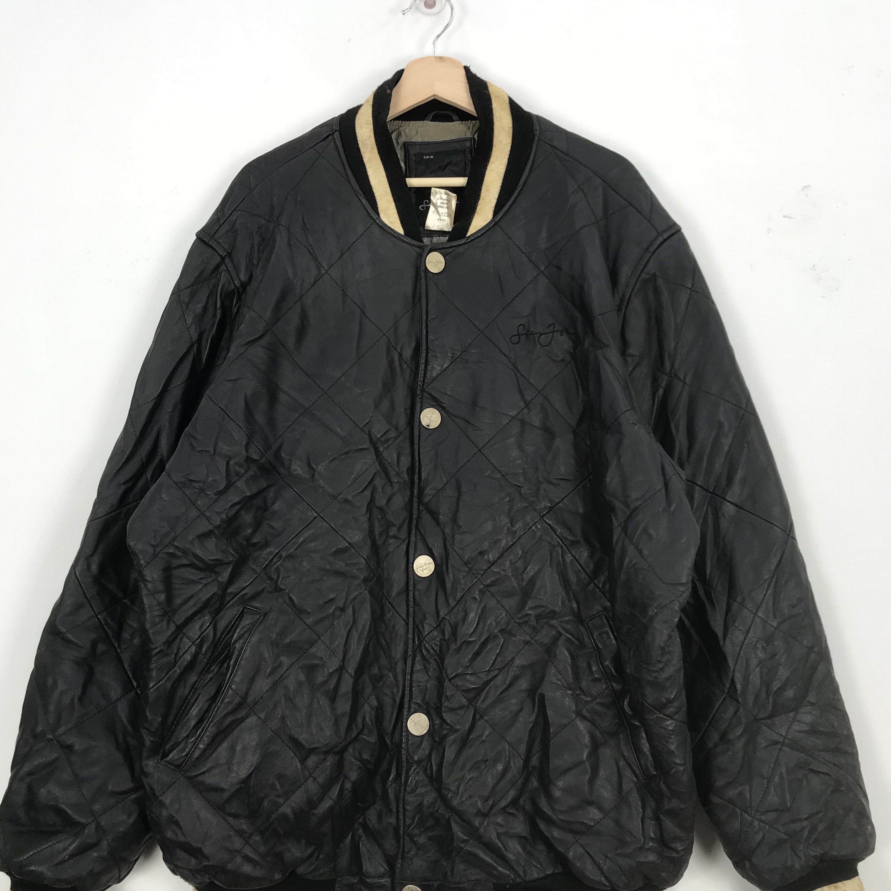 Sean John × Vintage Vintage Sean John Varsity Jacket Hip Hop Swag Jacket Size US XL / EU 56 / 4 - 4 Thumbnail