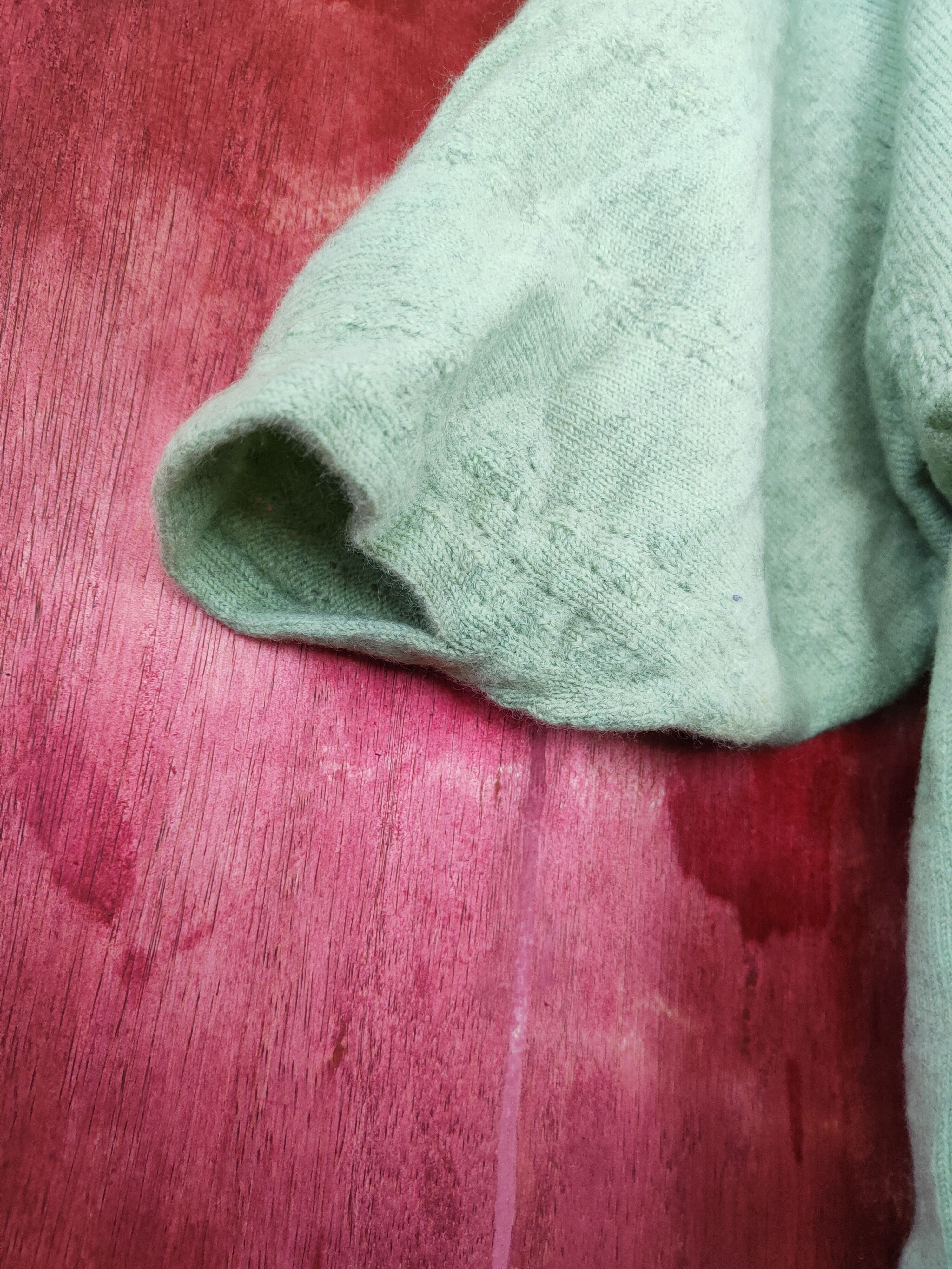 Japanese Brand × Vintage Japanese Brand cardigan kimono Green Knitwear #S403 Size S / US 4 / IT 40 - 9 Thumbnail