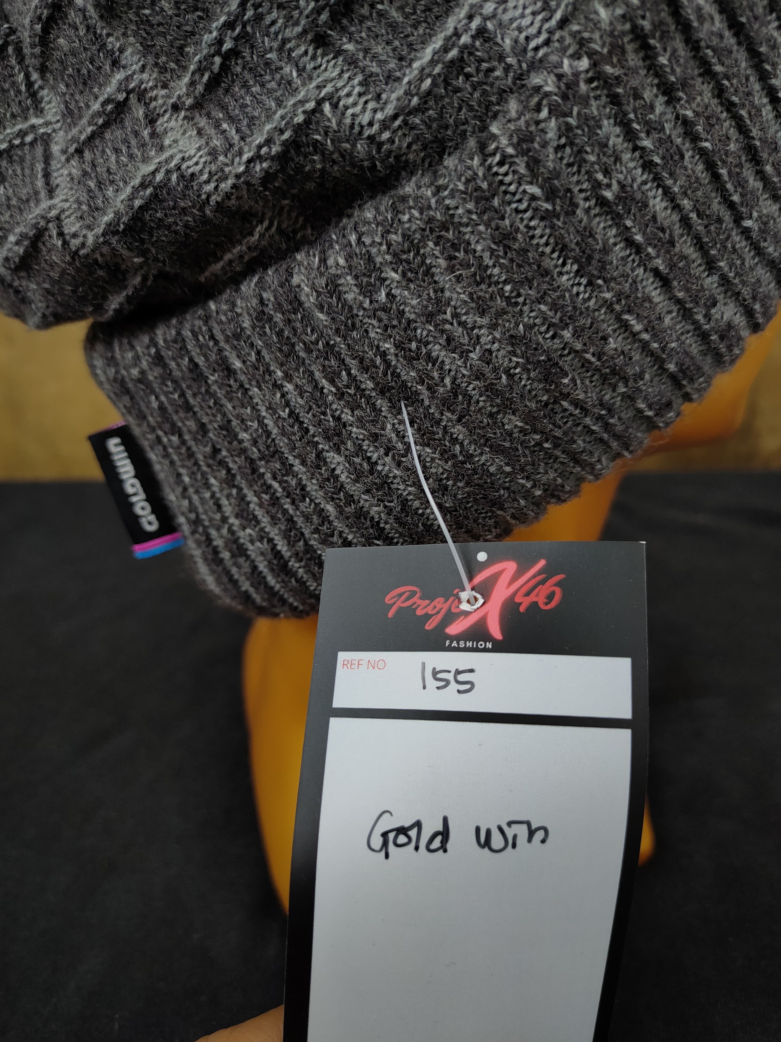 Goldwin Goldwin knitwear beanie grey checkered made in japan #155 Size ONE SIZE - 5 Thumbnail