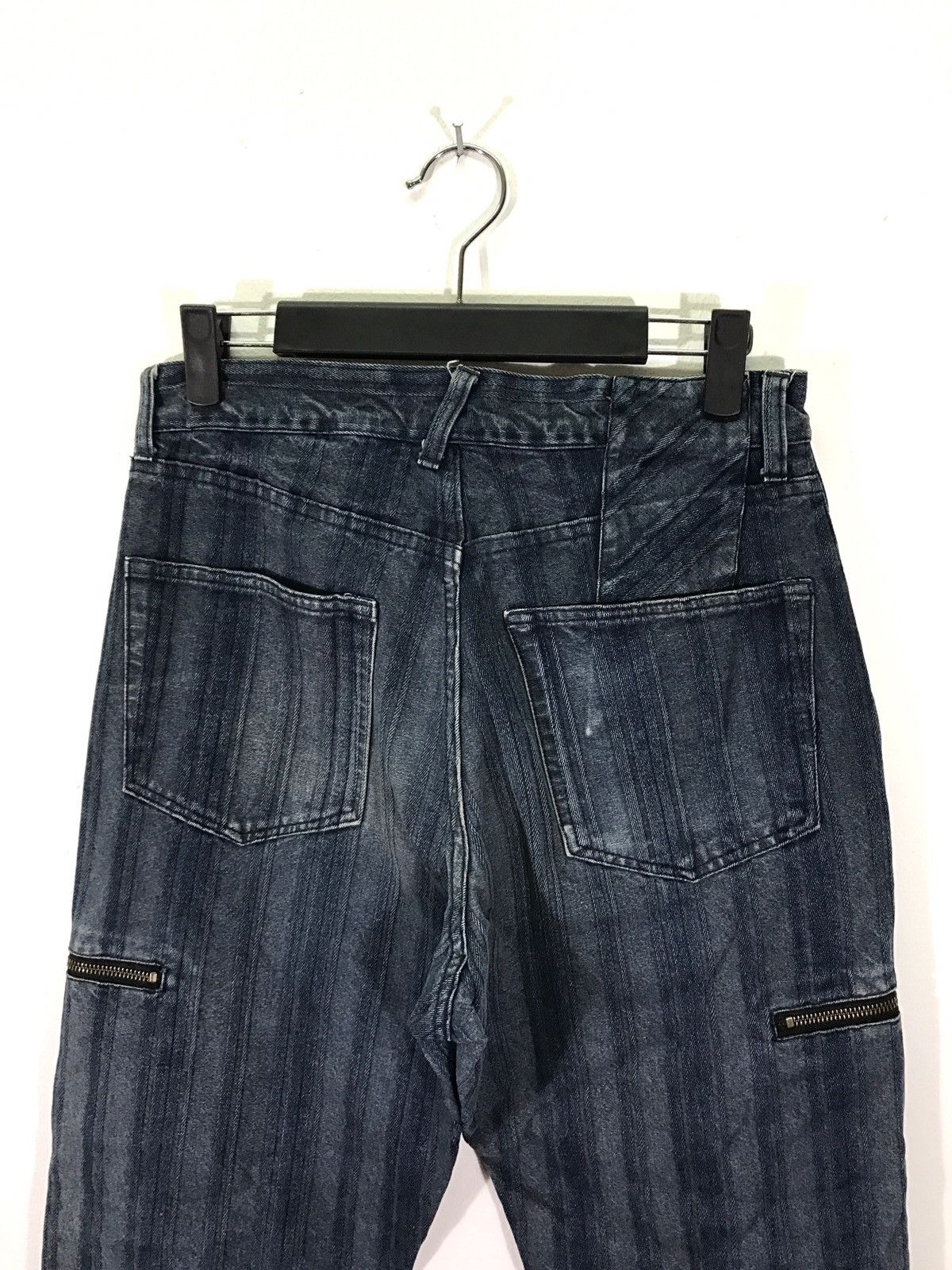 PPFM PPFM Striped Faded Denim Jeans Size US 28 / EU 44 - 4 Thumbnail