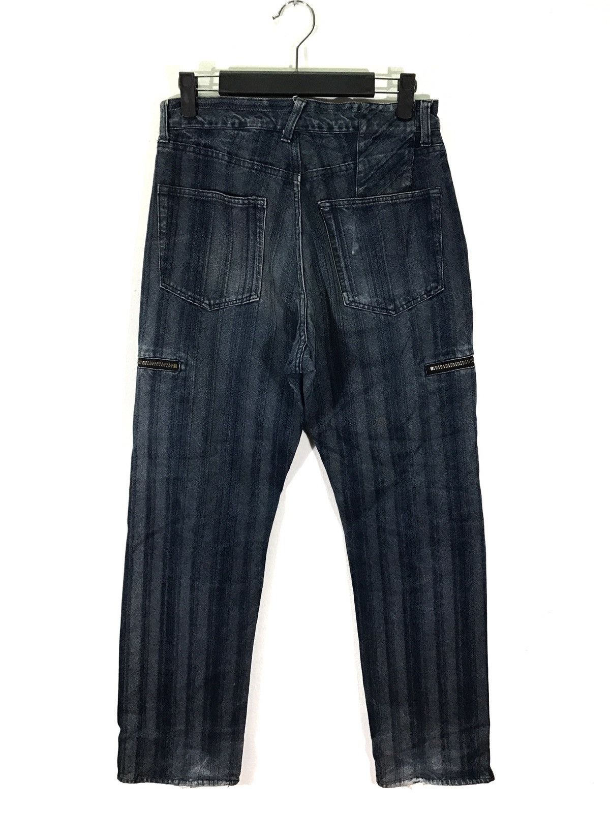 PPFM PPFM Striped Faded Denim Jeans Size US 28 / EU 44 - 2 Thumbnail