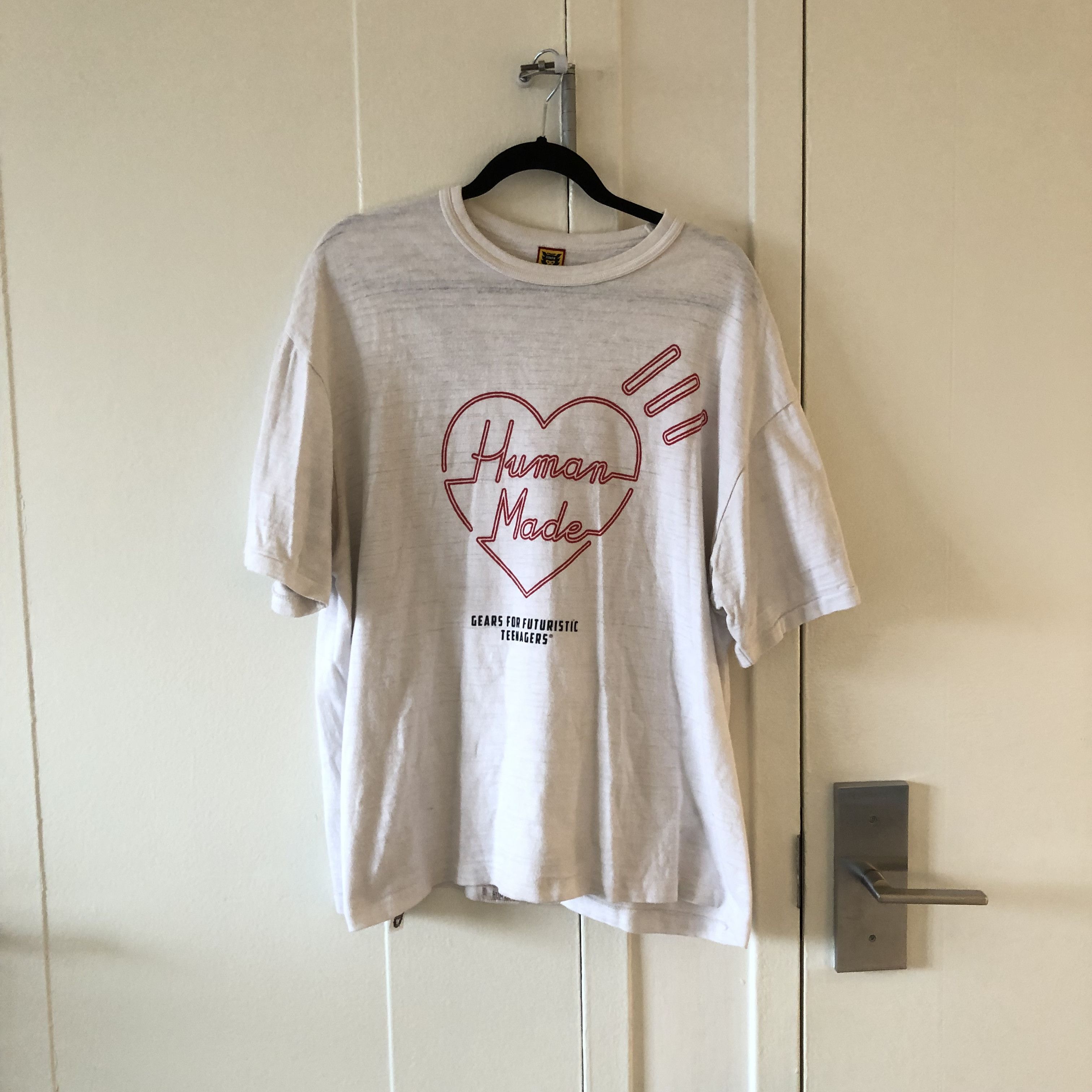 image of Human Made Heart Tee in White, Men's (Size XL)