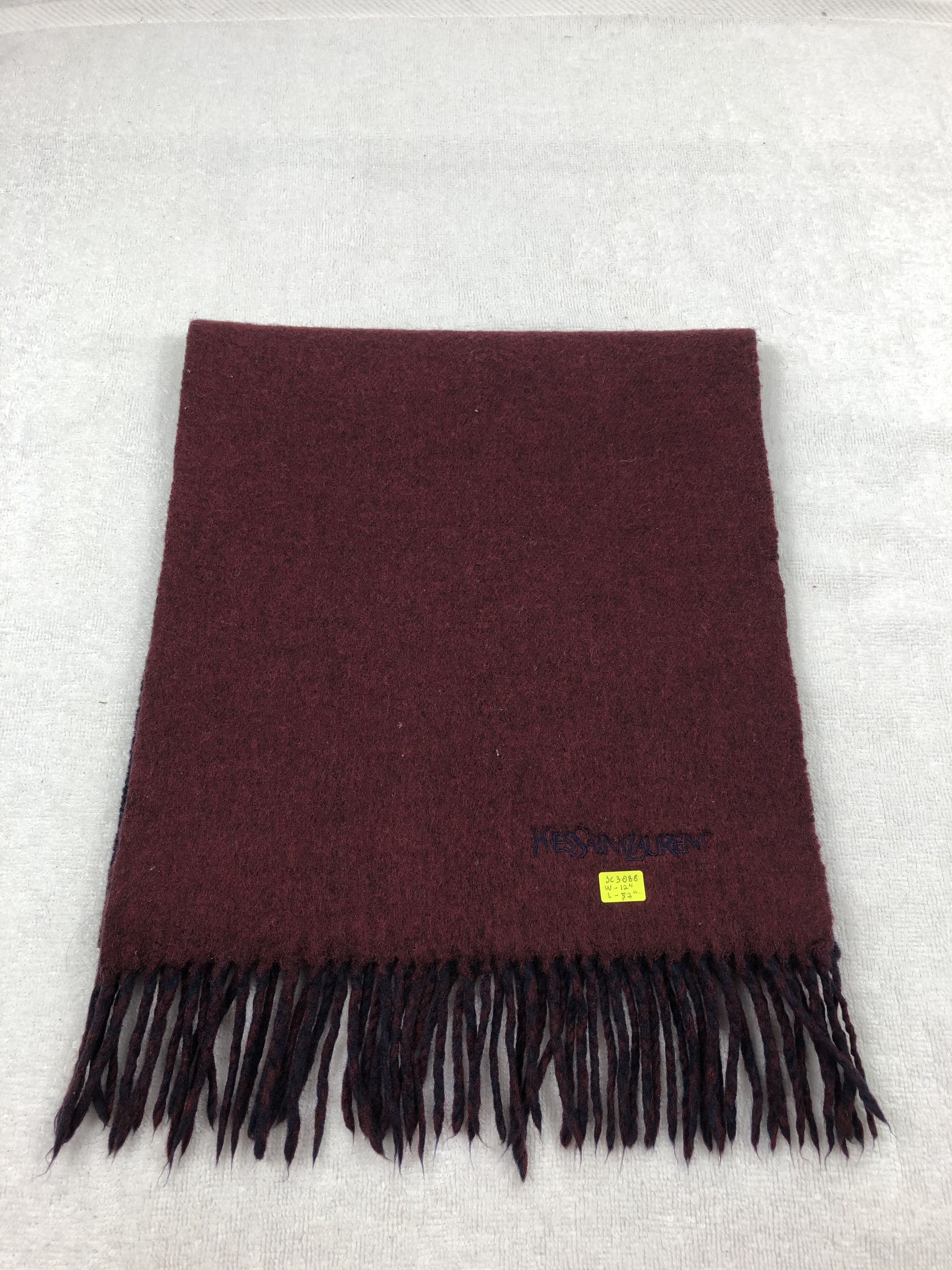 Vintage YSL Lambswool Scarf / Muffler / Neckwear Size ONE SIZE - 5 Thumbnail