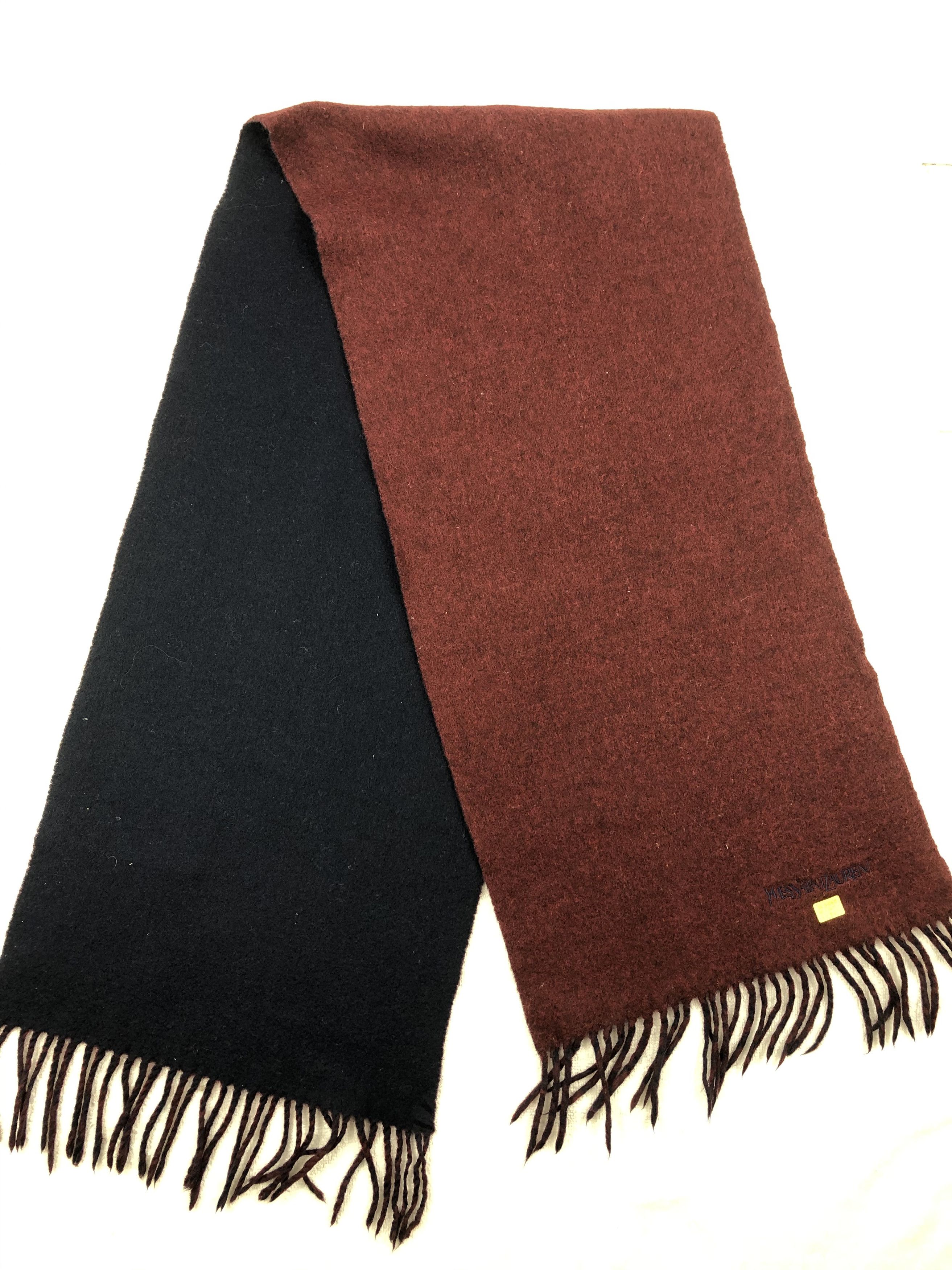 Vintage YSL Lambswool Scarf / Muffler / Neckwear Size ONE SIZE - 7 Thumbnail