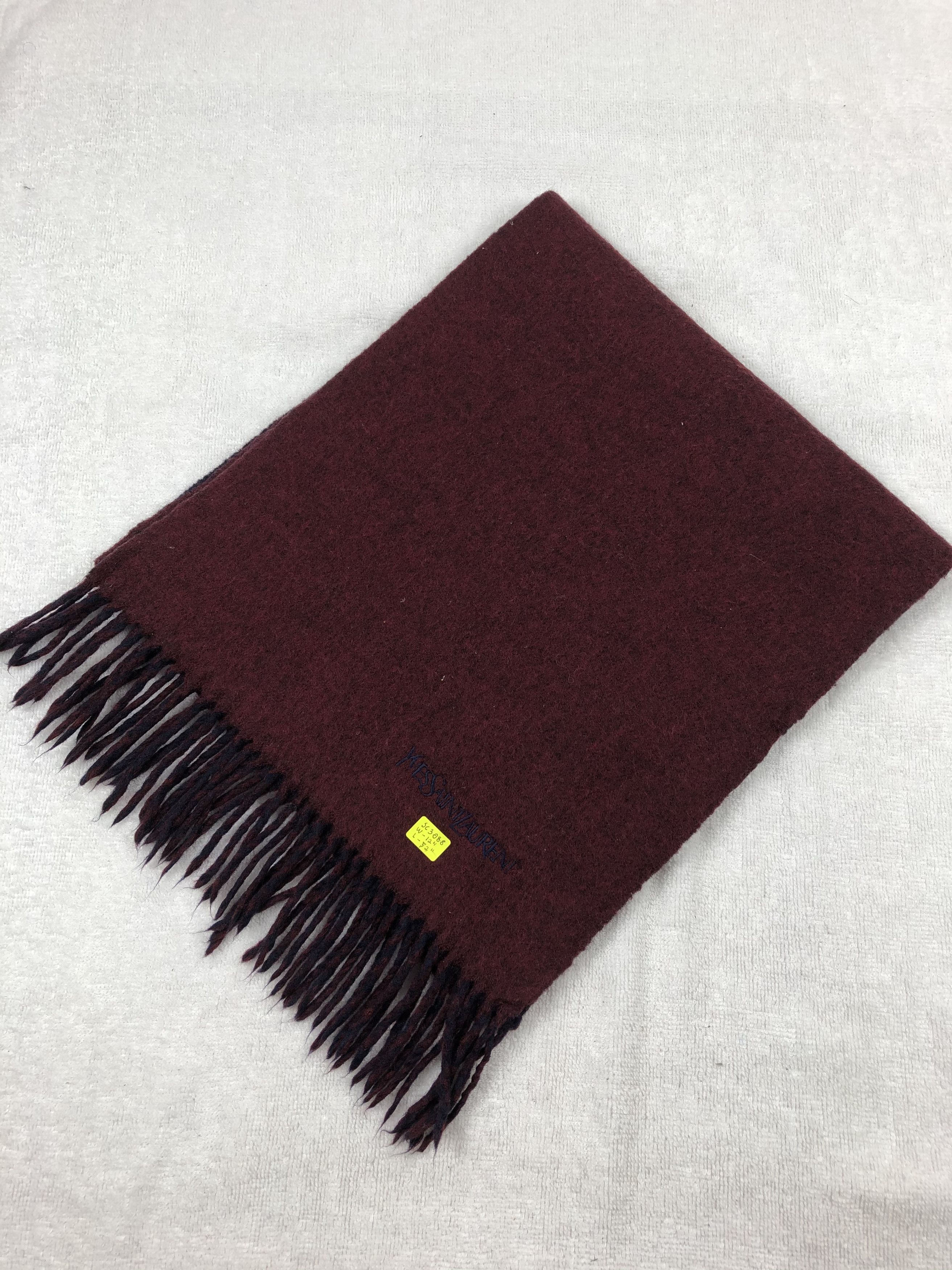 Vintage YSL Lambswool Scarf / Muffler / Neckwear Size ONE SIZE - 6 Thumbnail