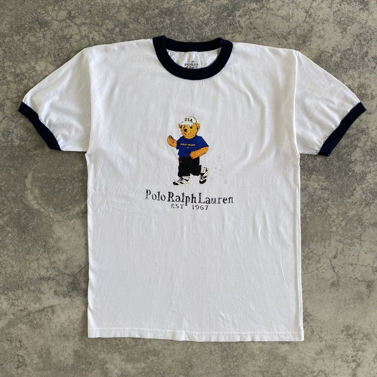 Polo Ralph Lauren Polo Bear By Polo Ralph Lauren Graphic T-Shirt Size US L / EU 52-54 / 3 - 1 Thumbnail