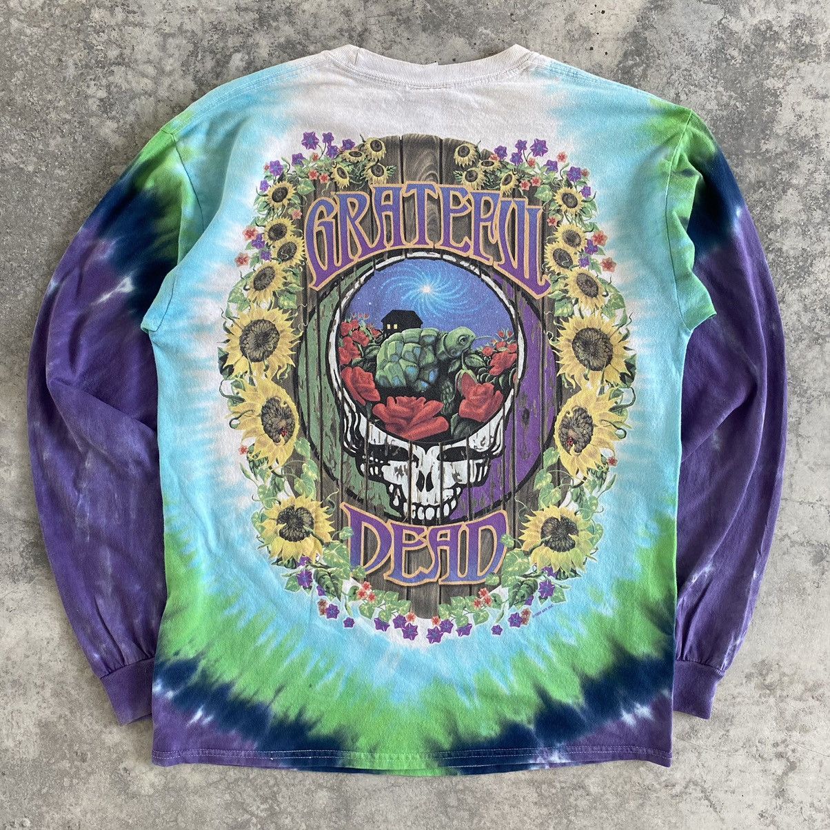 Grateful Dead VTG 1999 Grateful Dead Liquid Blue Tie Dye T-Shirt Size US M / EU 48-50 / 2 - 10 Thumbnail