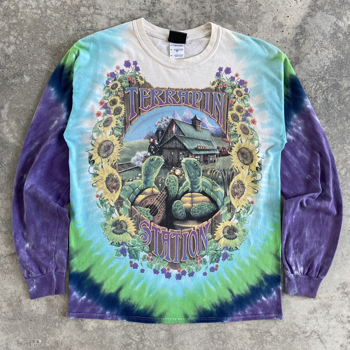 Grateful Dead VTG 1999 Grateful Dead Liquid Blue Tie Dye T-Shirt Size US M / EU 48-50 / 2 - 2 Thumbnail