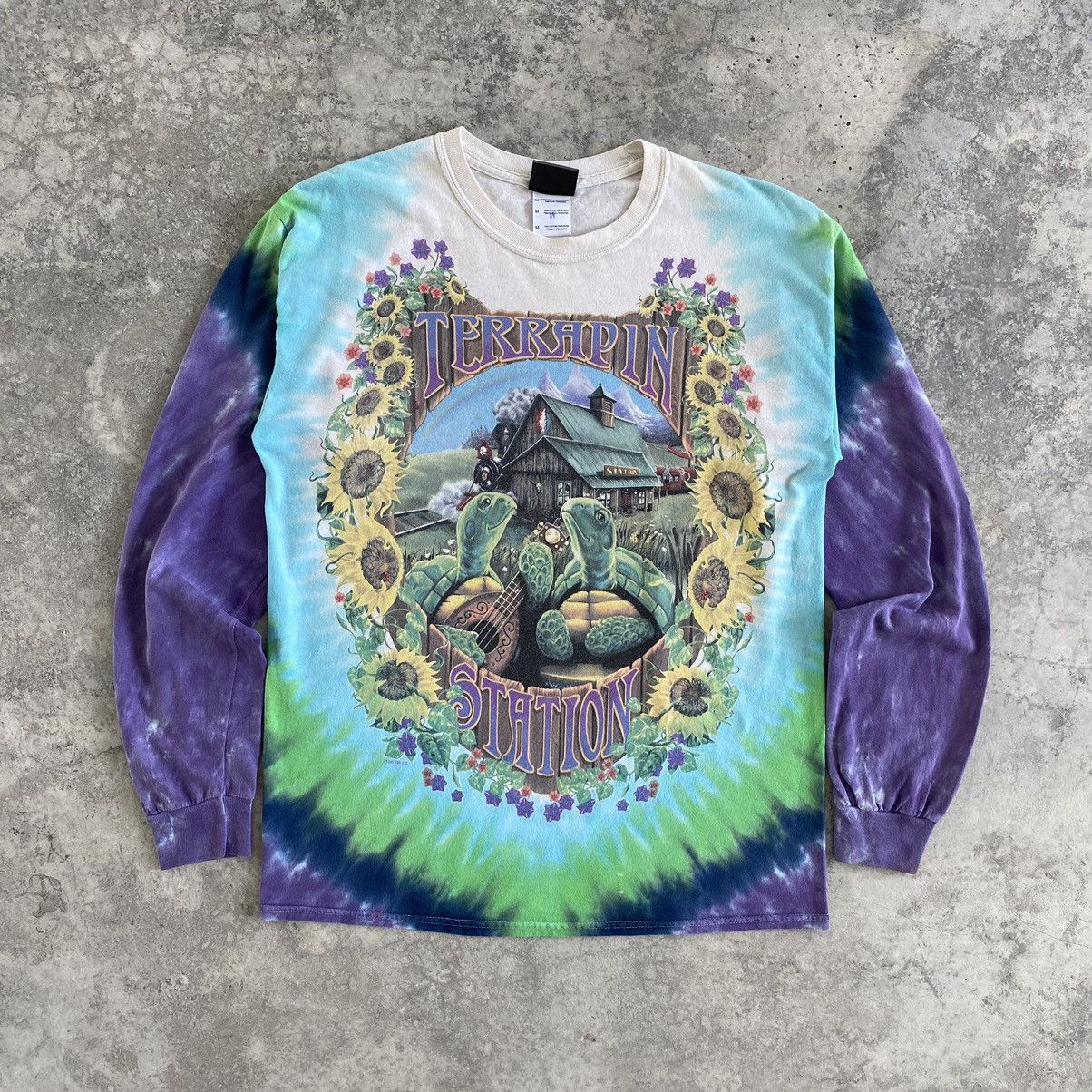 Grateful Dead VTG 1999 Grateful Dead Liquid Blue Tie Dye T-Shirt Size US M / EU 48-50 / 2 - 1 Thumbnail