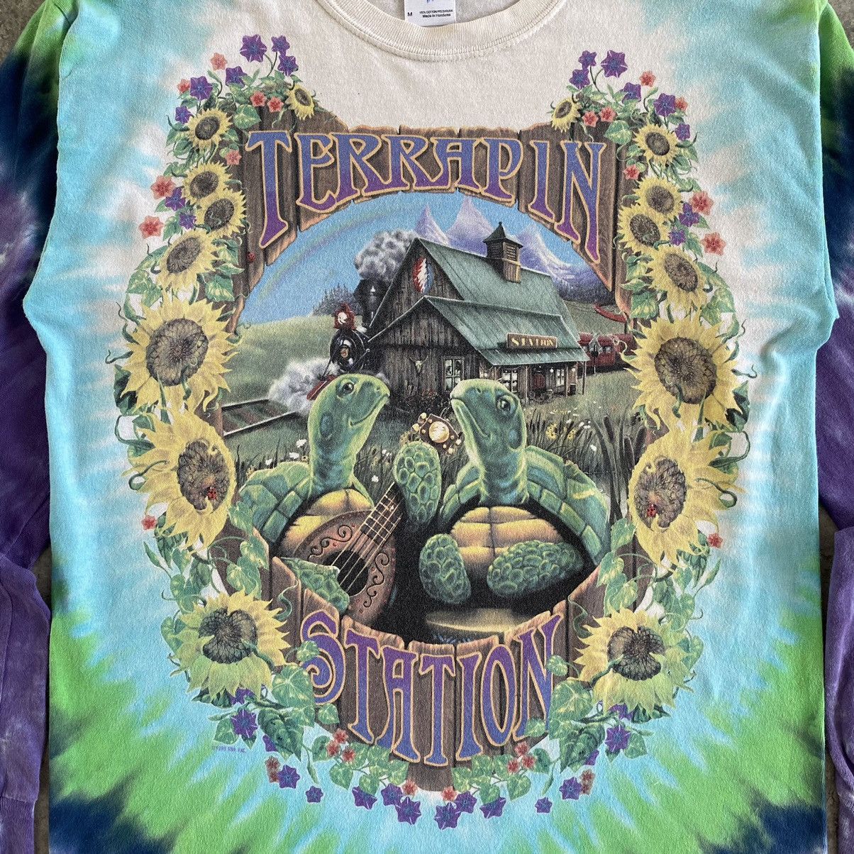 Grateful Dead VTG 1999 Grateful Dead Liquid Blue Tie Dye T-Shirt Size US M / EU 48-50 / 2 - 4 Thumbnail