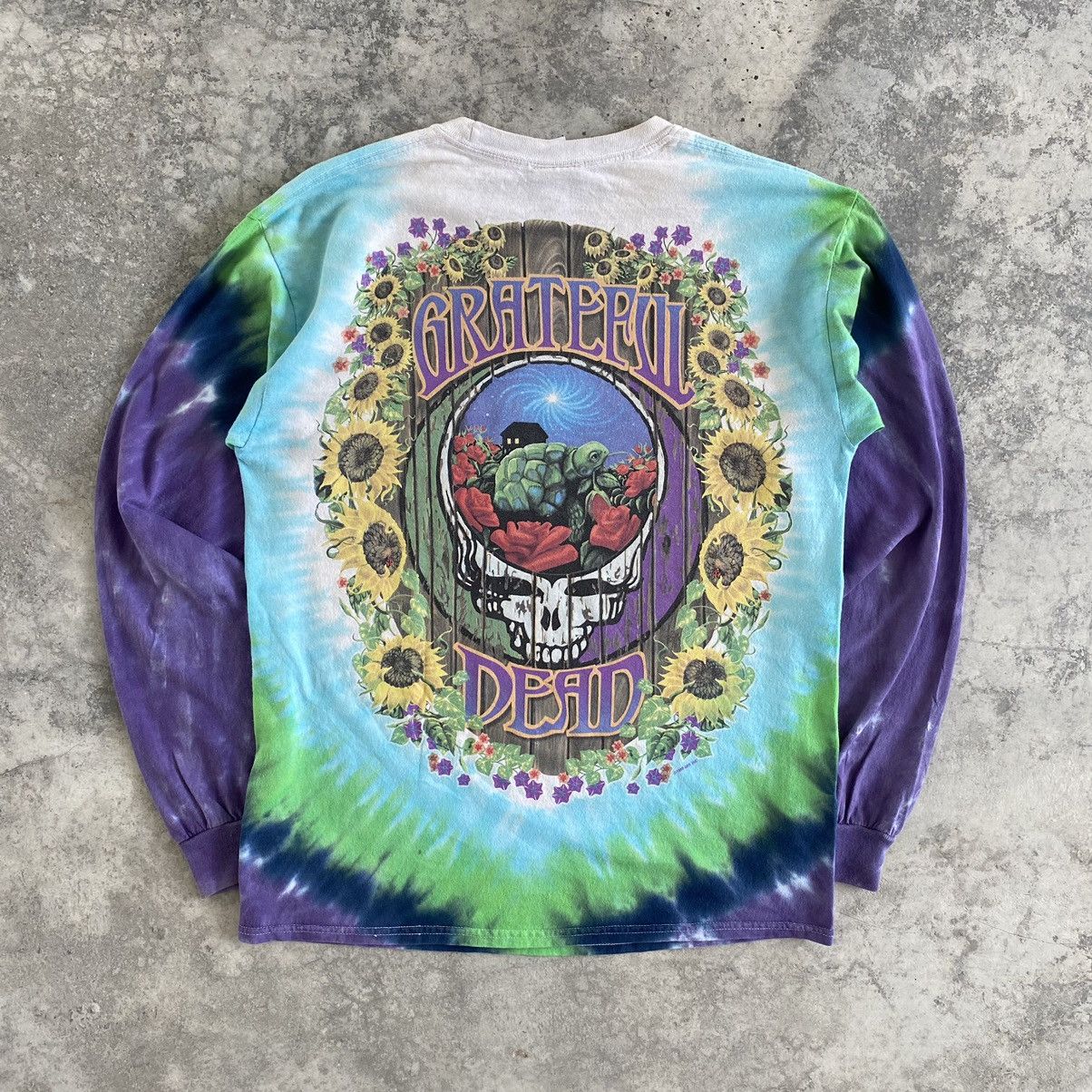 Grateful Dead VTG 1999 Grateful Dead Liquid Blue Tie Dye T-Shirt Size US M / EU 48-50 / 2 - 9 Thumbnail
