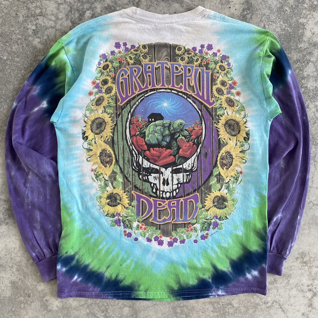 Grateful Dead VTG 1999 Grateful Dead Liquid Blue Tie Dye T-Shirt Size US M / EU 48-50 / 2 - 11 Thumbnail