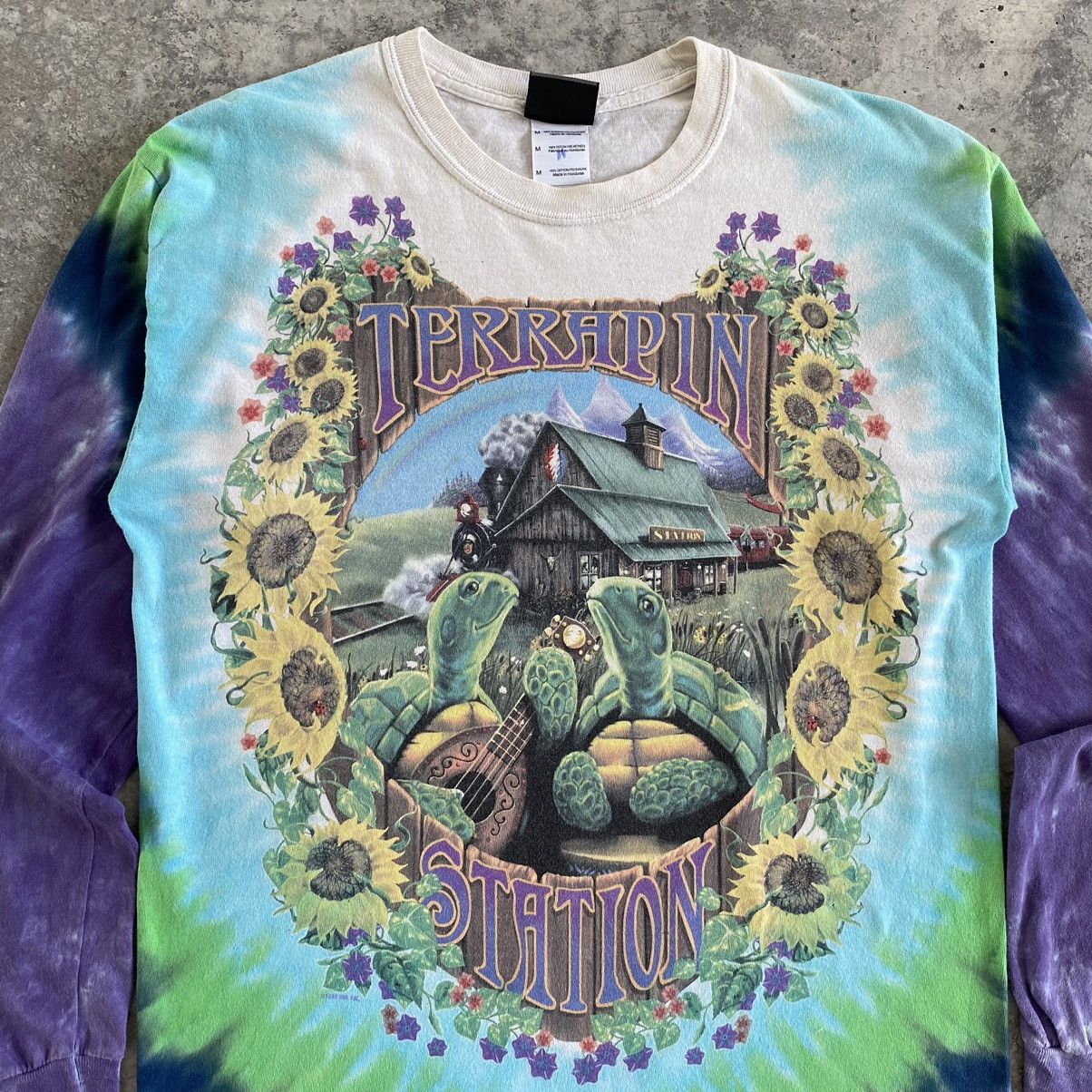 Grateful Dead VTG 1999 Grateful Dead Liquid Blue Tie Dye T-Shirt Size US M / EU 48-50 / 2 - 8 Thumbnail