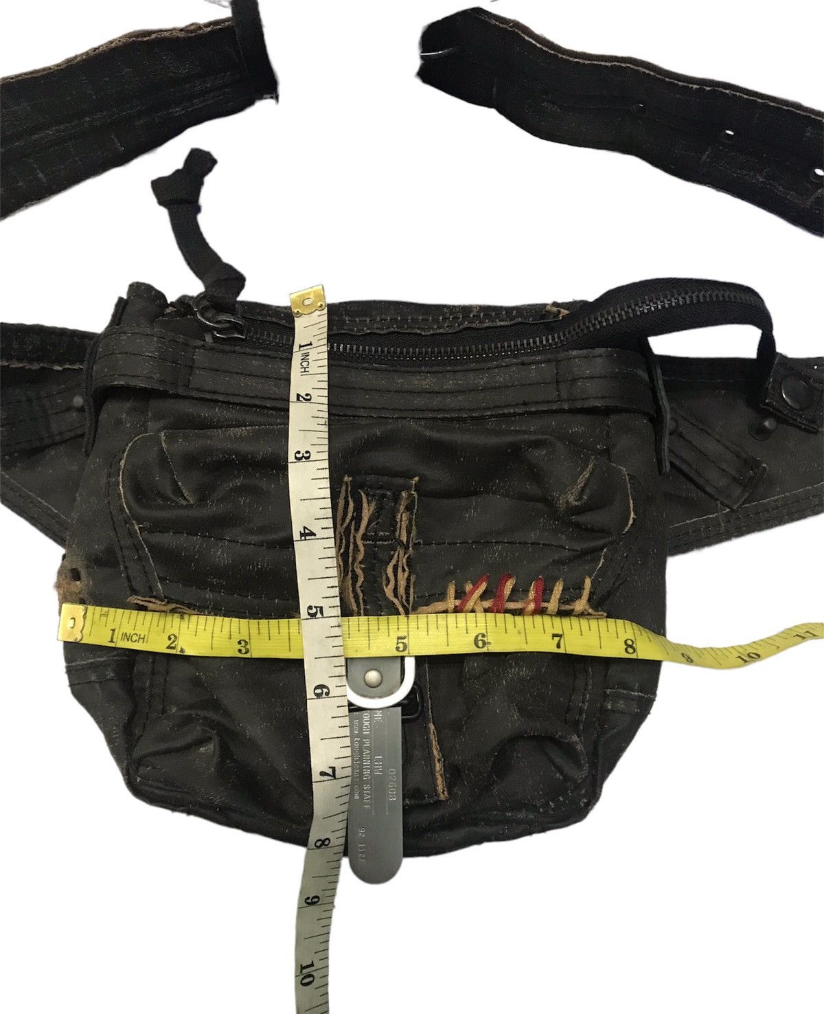 Branded Leather Tough Military Surplus Leather Distressed Style Waist Bag Size ONE SIZE - 3 Thumbnail