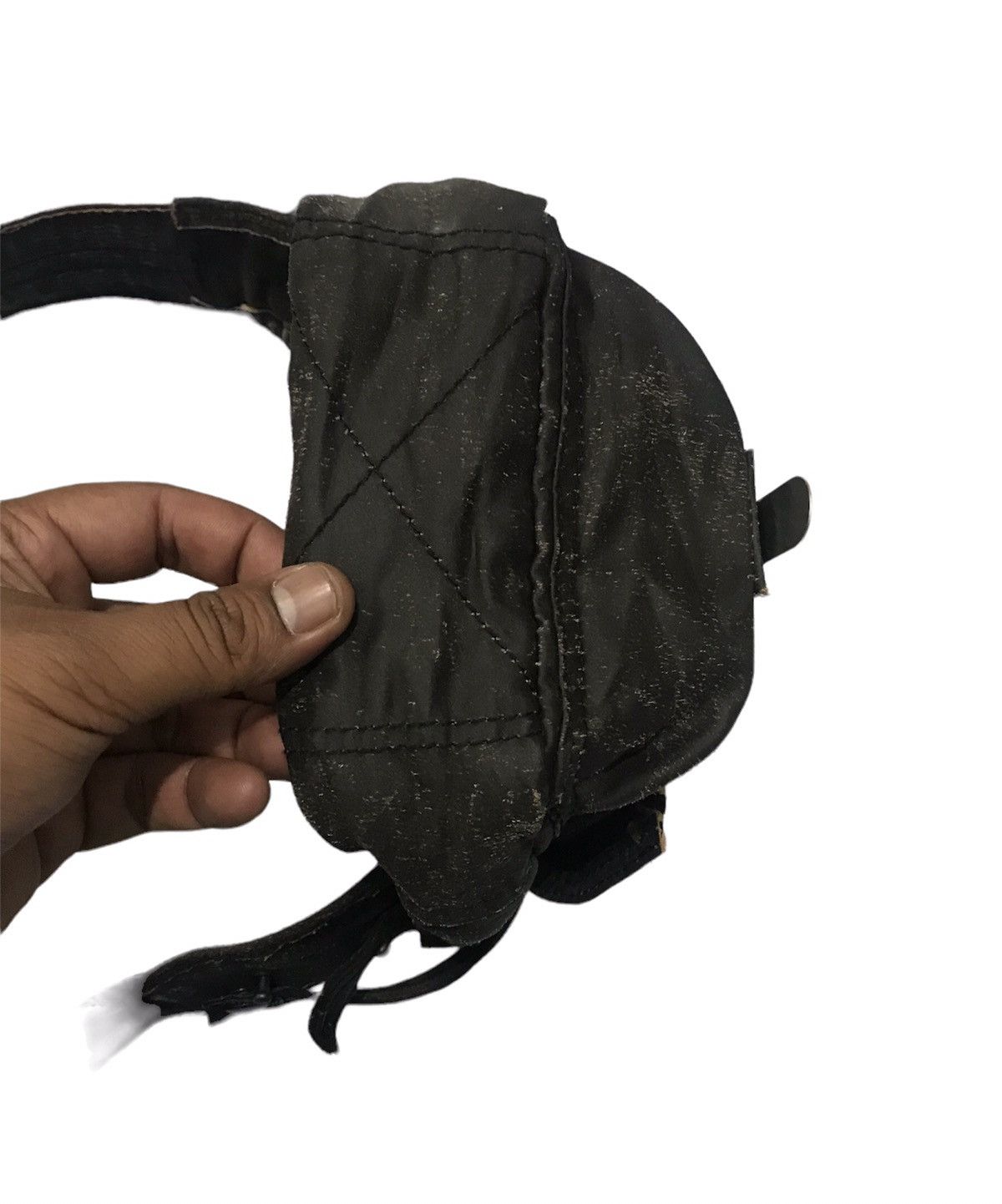 Branded Leather Tough Military Surplus Leather Distressed Style Waist Bag Size ONE SIZE - 9 Thumbnail