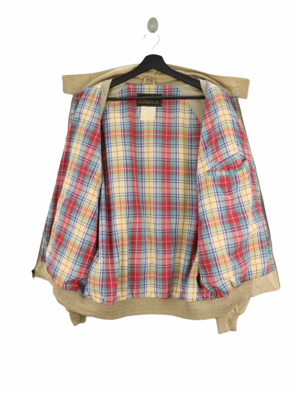 Eddie Bauer × Vintage EDDIE BAUER Vintage Nylon Plaid Lined Jacket Size US L / EU 52-54 / 3 - 5 Thumbnail