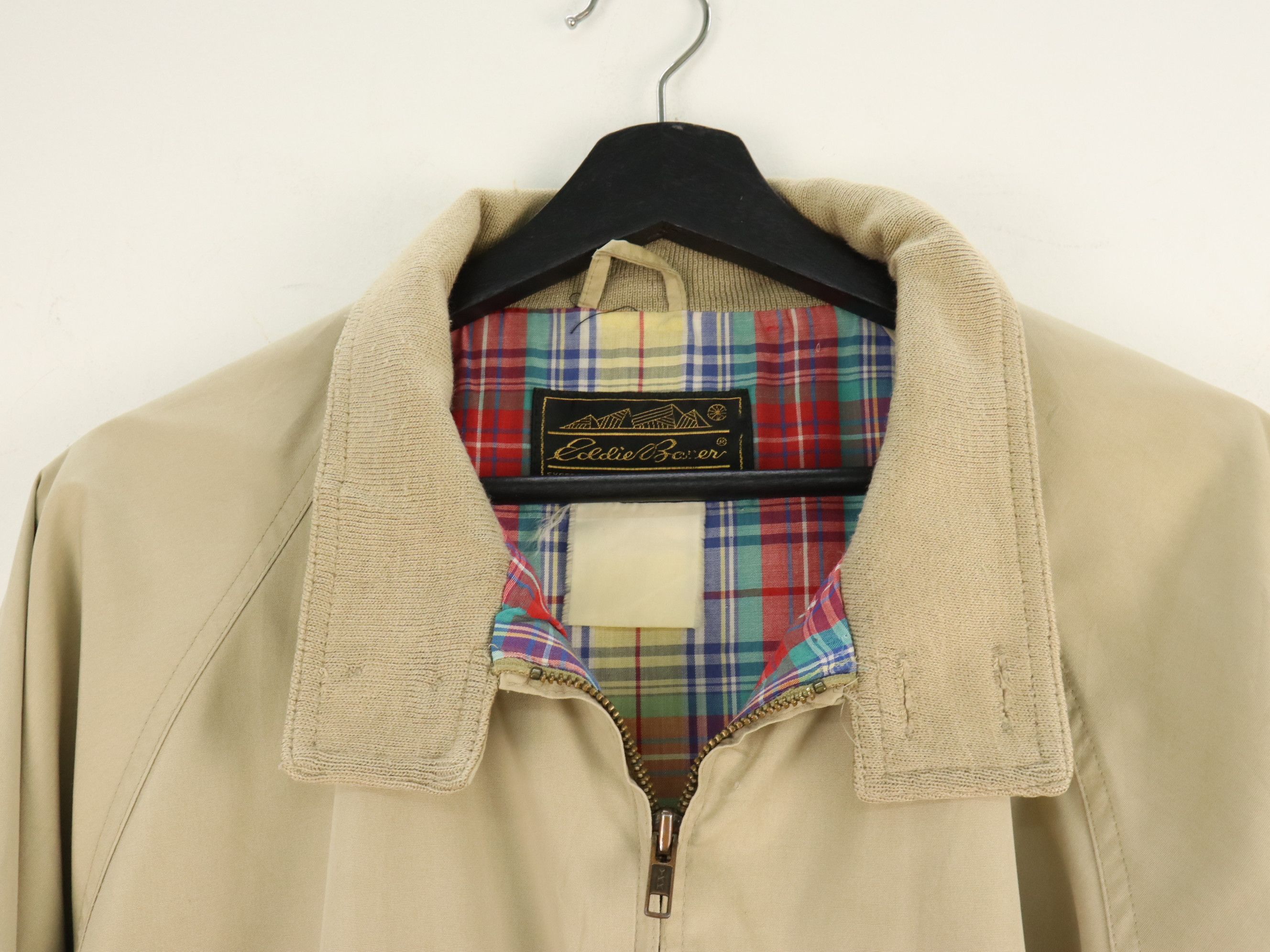 Eddie Bauer × Vintage EDDIE BAUER Vintage Nylon Plaid Lined Jacket Size US L / EU 52-54 / 3 - 12 Thumbnail
