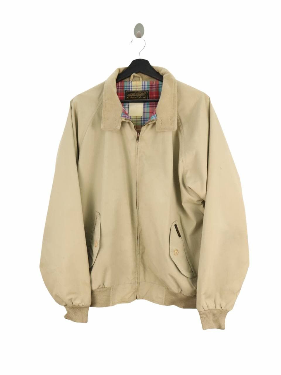 Eddie Bauer × Vintage EDDIE BAUER Vintage Nylon Plaid Lined Jacket Size US L / EU 52-54 / 3 - 3 Thumbnail