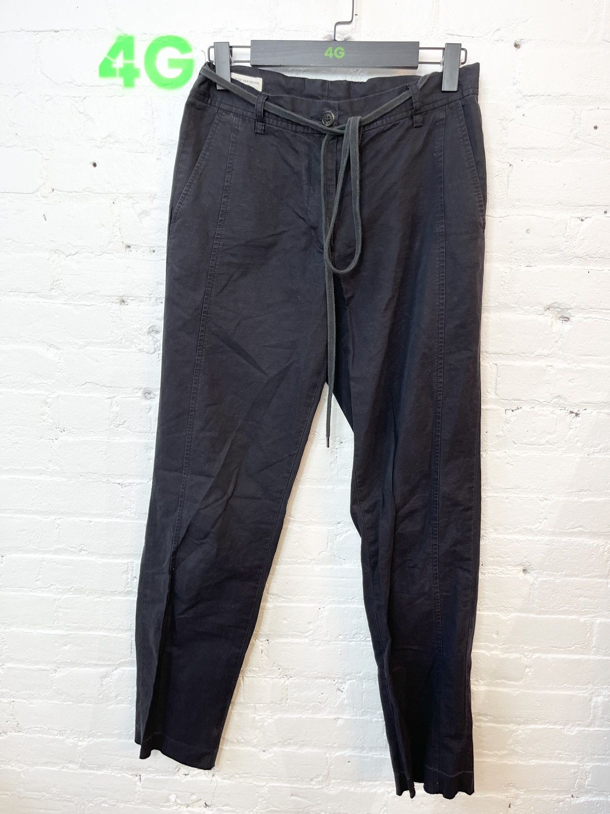 image of Dries Van Noten Trouser Pants Sz30 Or 31 Jeans in Dark Dark Navy, Men's