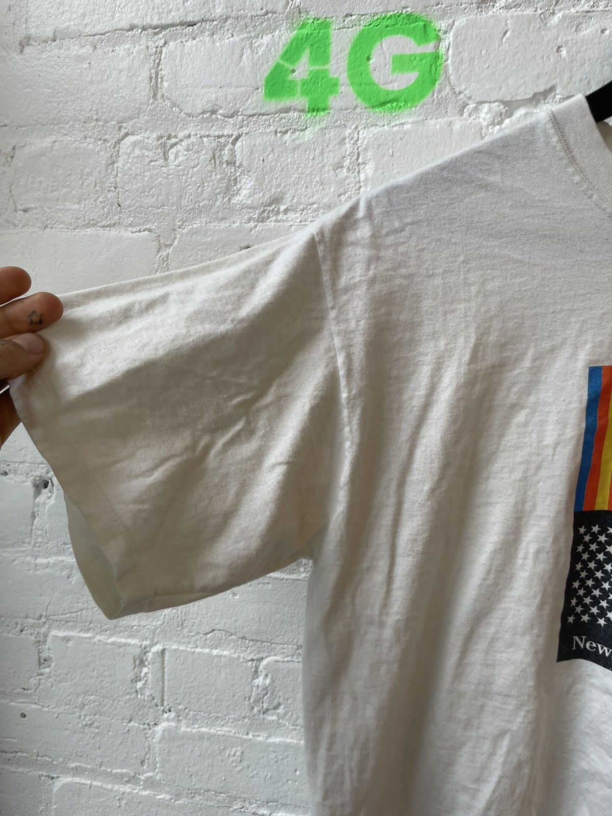 Band Tees × Joy Division × Vintage Vintage 89 Joy Division New Order Rainbow Flag Shirt Vintage Size US L / EU 52-54 / 3 - 4 Thumbnail