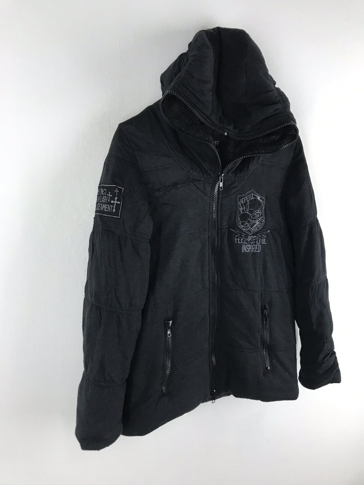 Japanese Brand Ghost of harlem skull japanese streetwear brand jacket Size US S / EU 44-46 / 1 - 2 Thumbnail