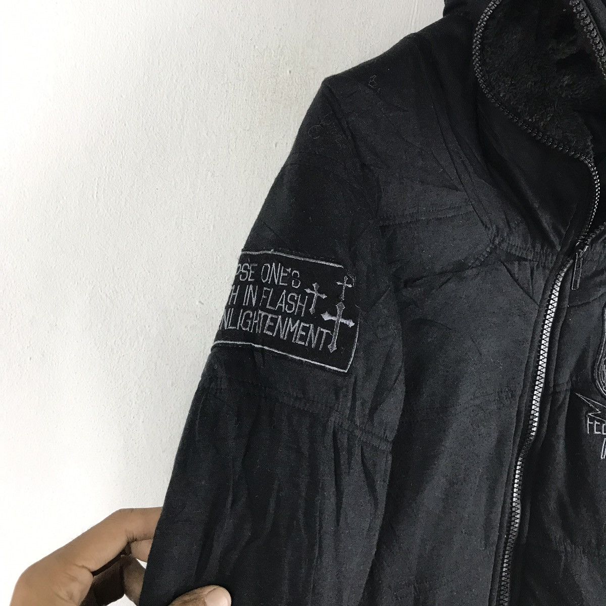 Japanese Brand Ghost of harlem skull japanese streetwear brand jacket Size US S / EU 44-46 / 1 - 7 Thumbnail