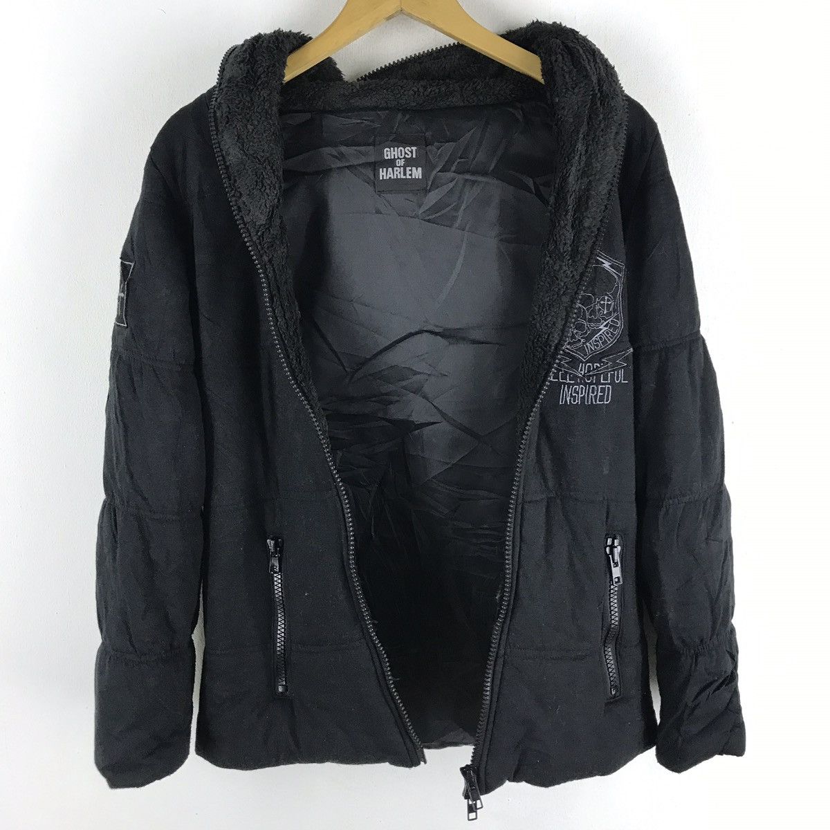 Japanese Brand Ghost of harlem skull japanese streetwear brand jacket Size US S / EU 44-46 / 1 - 5 Thumbnail