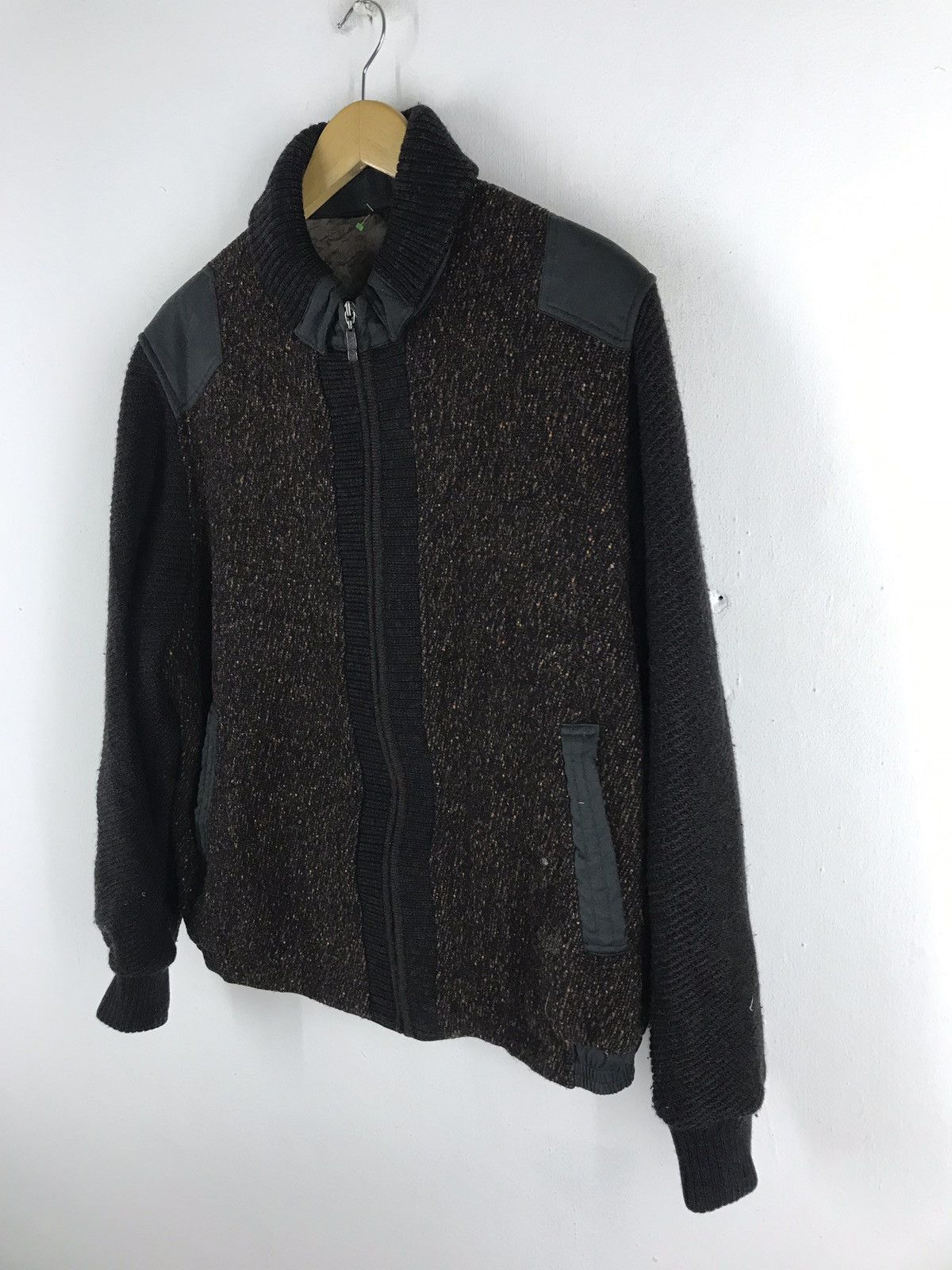 Japanese Brand 🔥FINAL DROP🔥Aramis aqoudima knit bomber jacketp Size US L / EU 52-54 / 3 - 3 Thumbnail