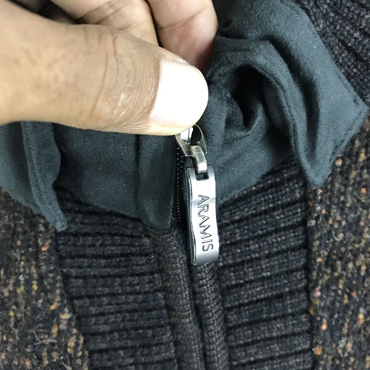 Japanese Brand 🔥FINAL DROP🔥Aramis aqoudima knit bomber jacketp Size US L / EU 52-54 / 3 - 10 Thumbnail