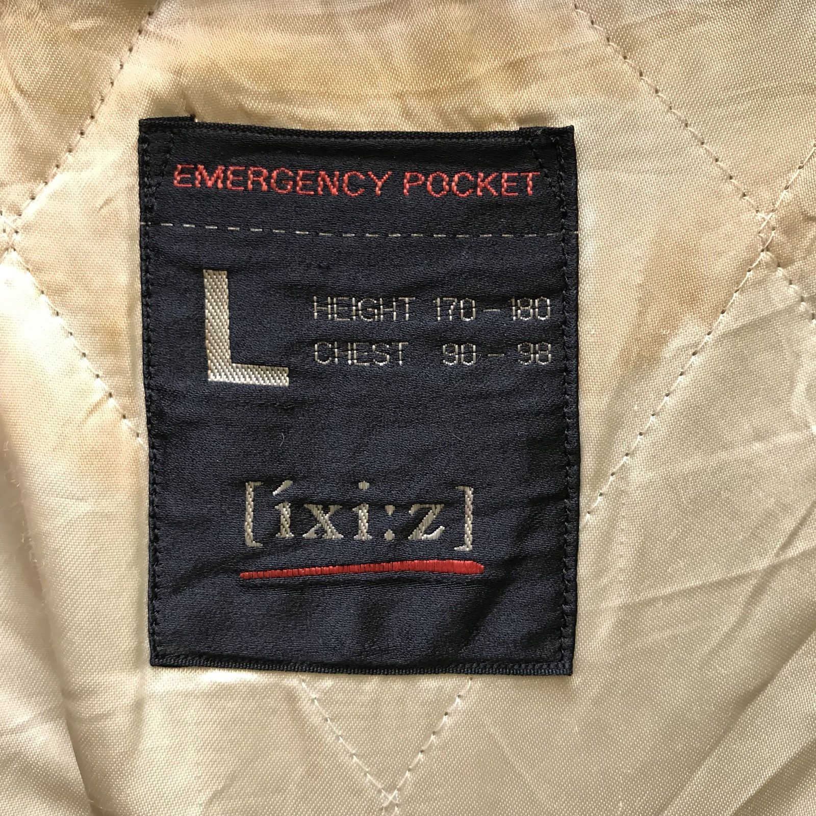 Designer × Japanese Brand 🔥💢 [ ixi : Z ] Emergercy Pocket Japanese Bomber Brand Size US L / EU 52-54 / 3 - 9 Thumbnail