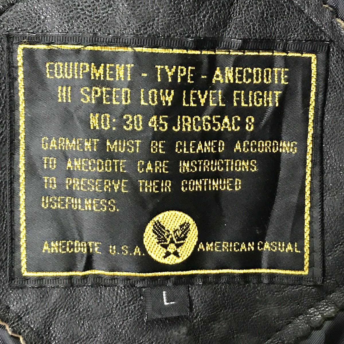 Leather Vintage Anecdote Usa Army Style Leather Bomber Jacket Size US L / EU 52-54 / 3 - 6 Thumbnail