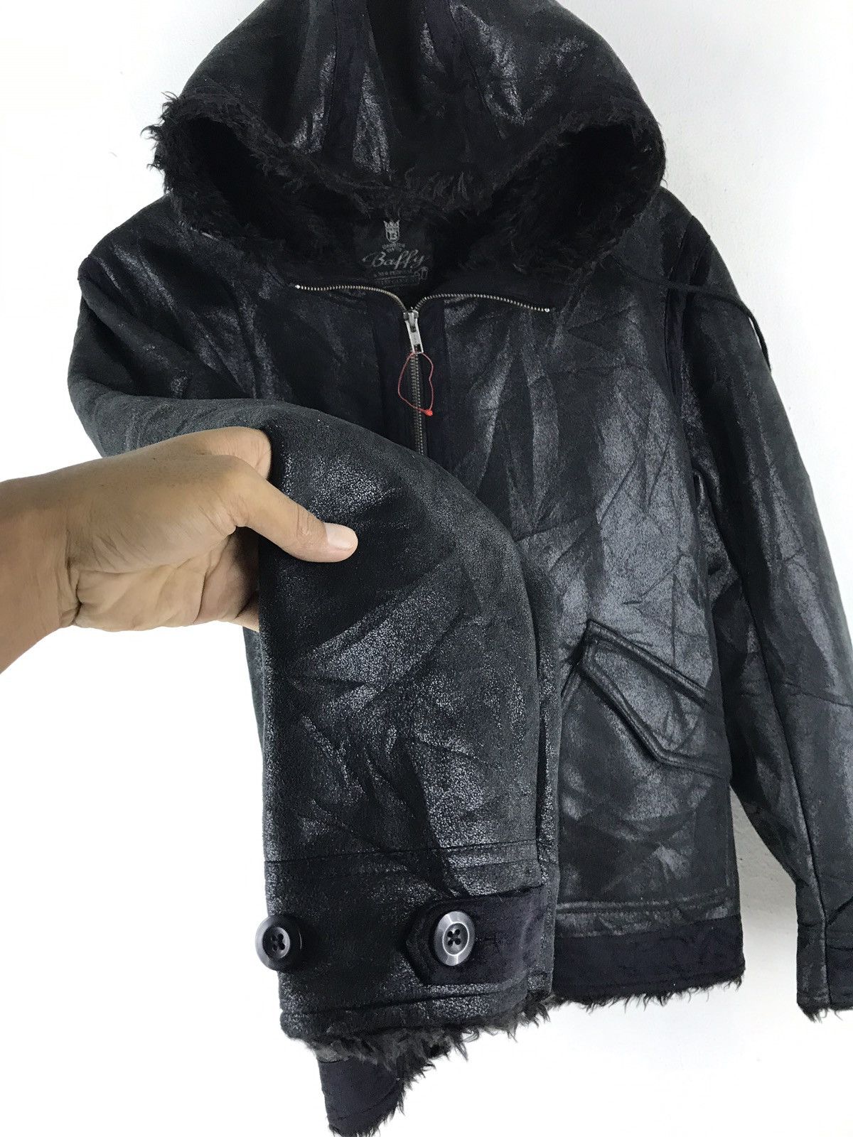 Japanese Brand Baffy furry hood jacket Size US M / EU 48-50 / 2 - 8 Thumbnail