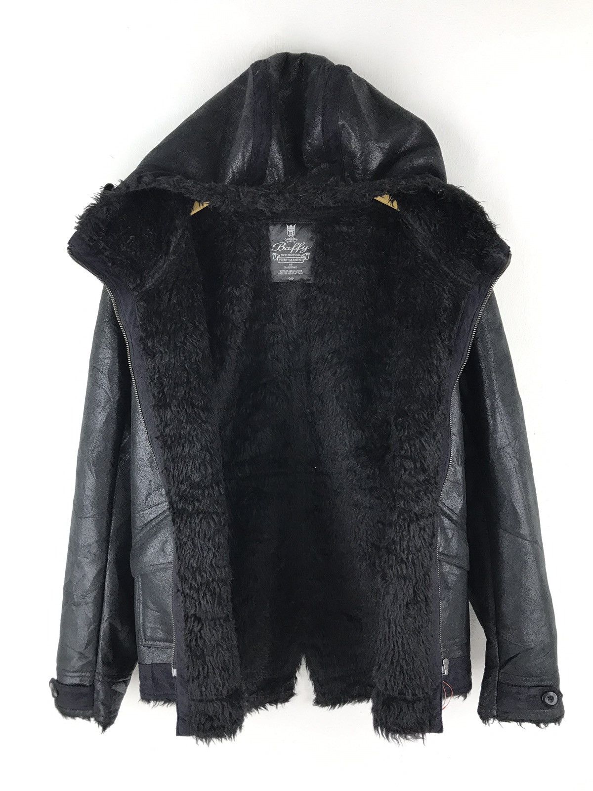 Japanese Brand Baffy furry hood jacket Size US M / EU 48-50 / 2 - 7 Thumbnail