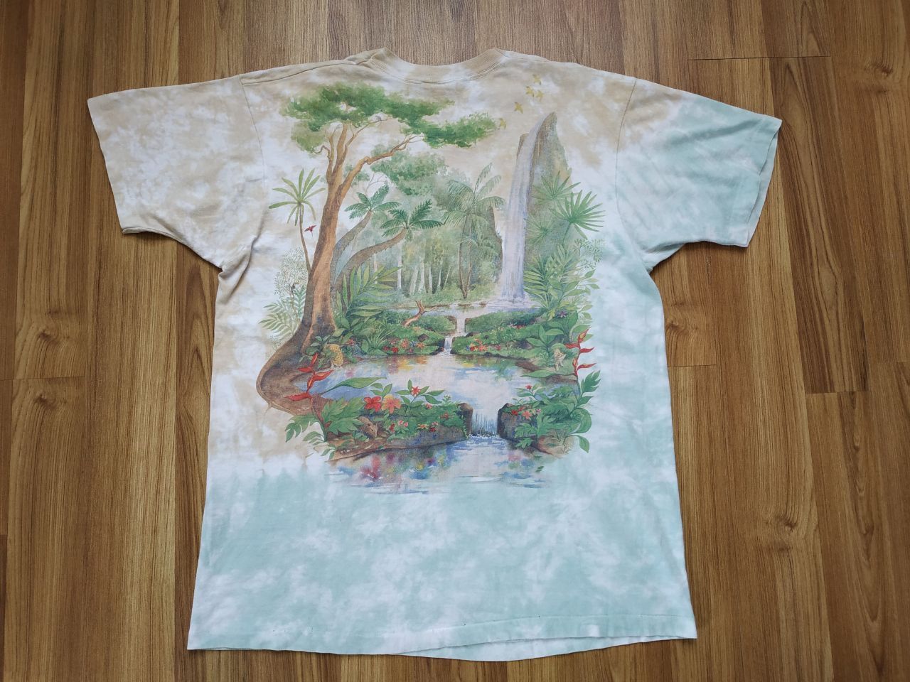 Liquid Blue Vintage 1991 Liquid Blue Rainforest Tie Dye T Shirt Tee Size US XL / EU 56 / 4 - 2 Thumbnail